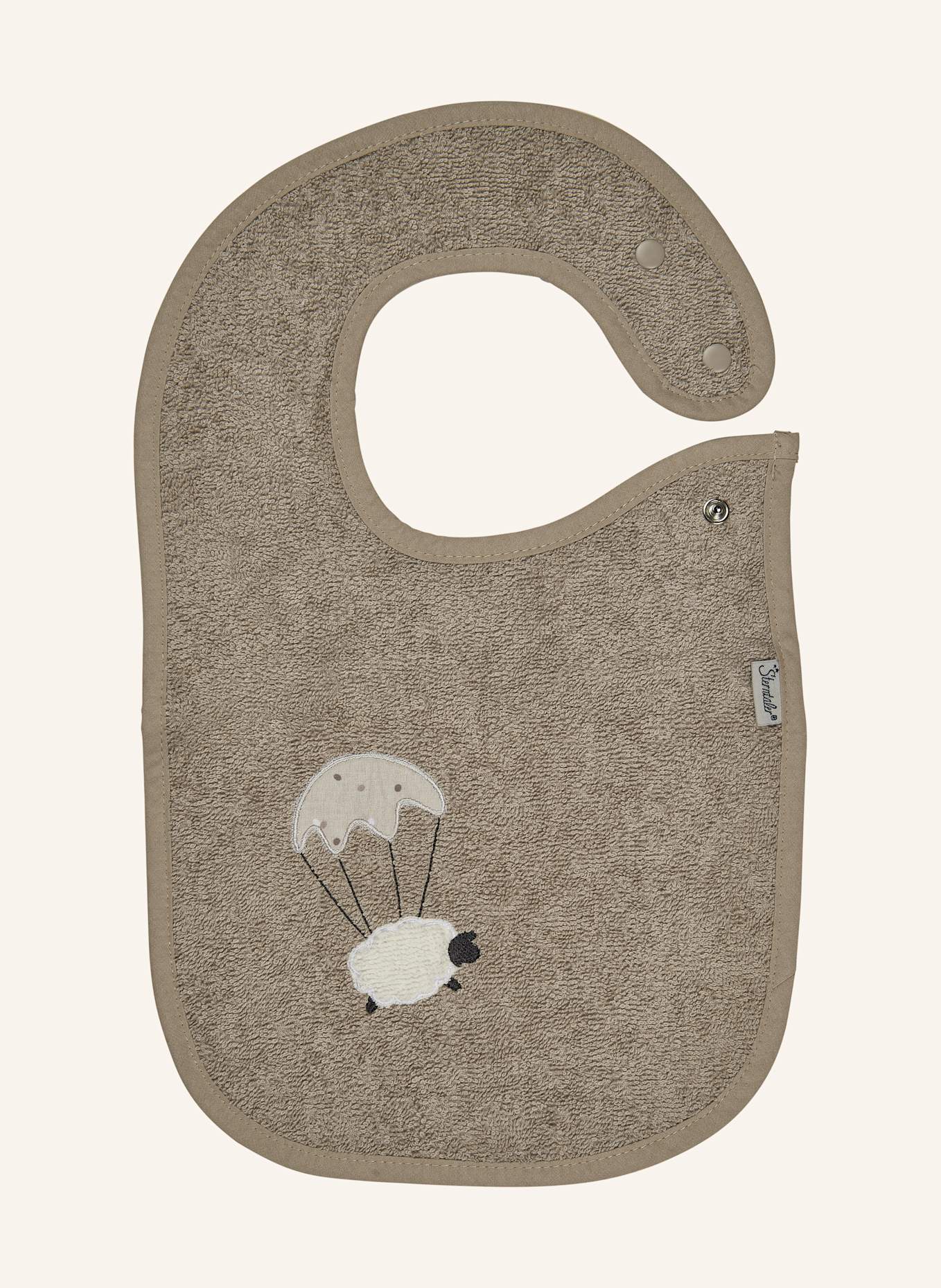 Sterntaler Lätzchen Druckknopf SCHAF Flocke: BEIGE