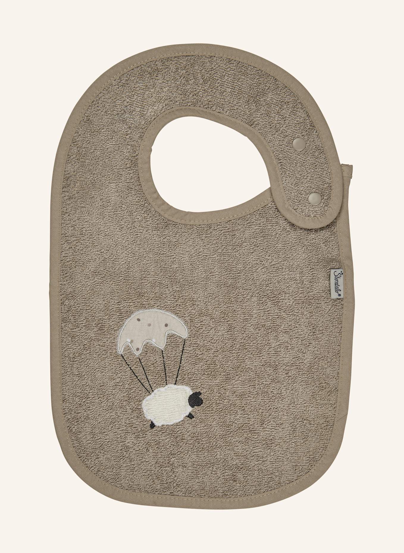 Sterntaler Lätzchen Druckknopf SCHAF Flocke: BEIGE