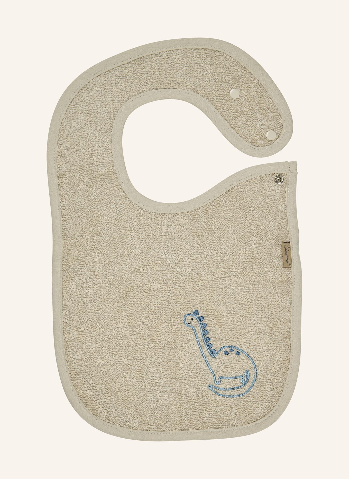 Sterntaler Lätzchen Druckknopf DINO Rexi: BEIGE