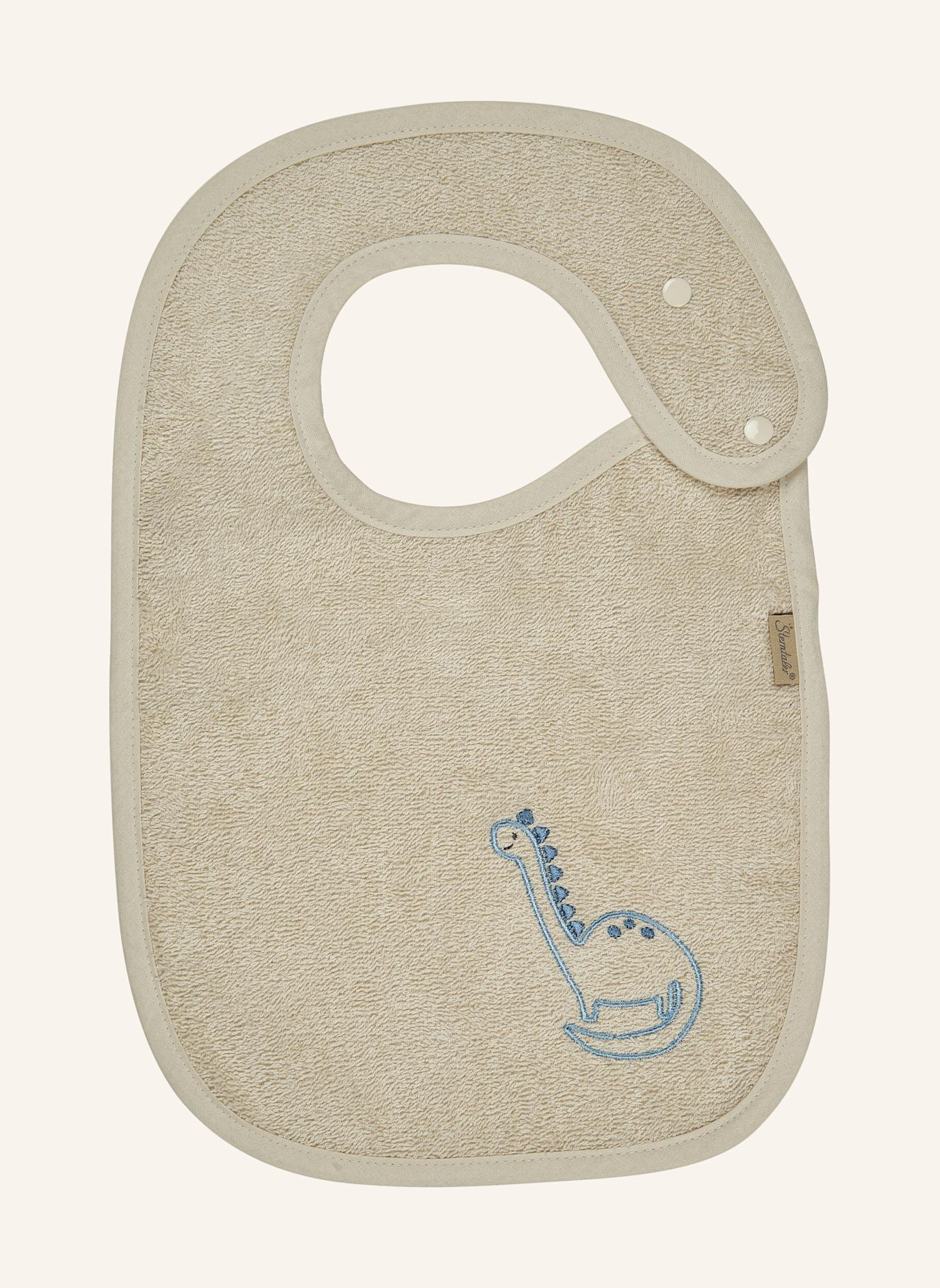 Sterntaler Lätzchen Druckknopf DINO Rexi: BEIGE