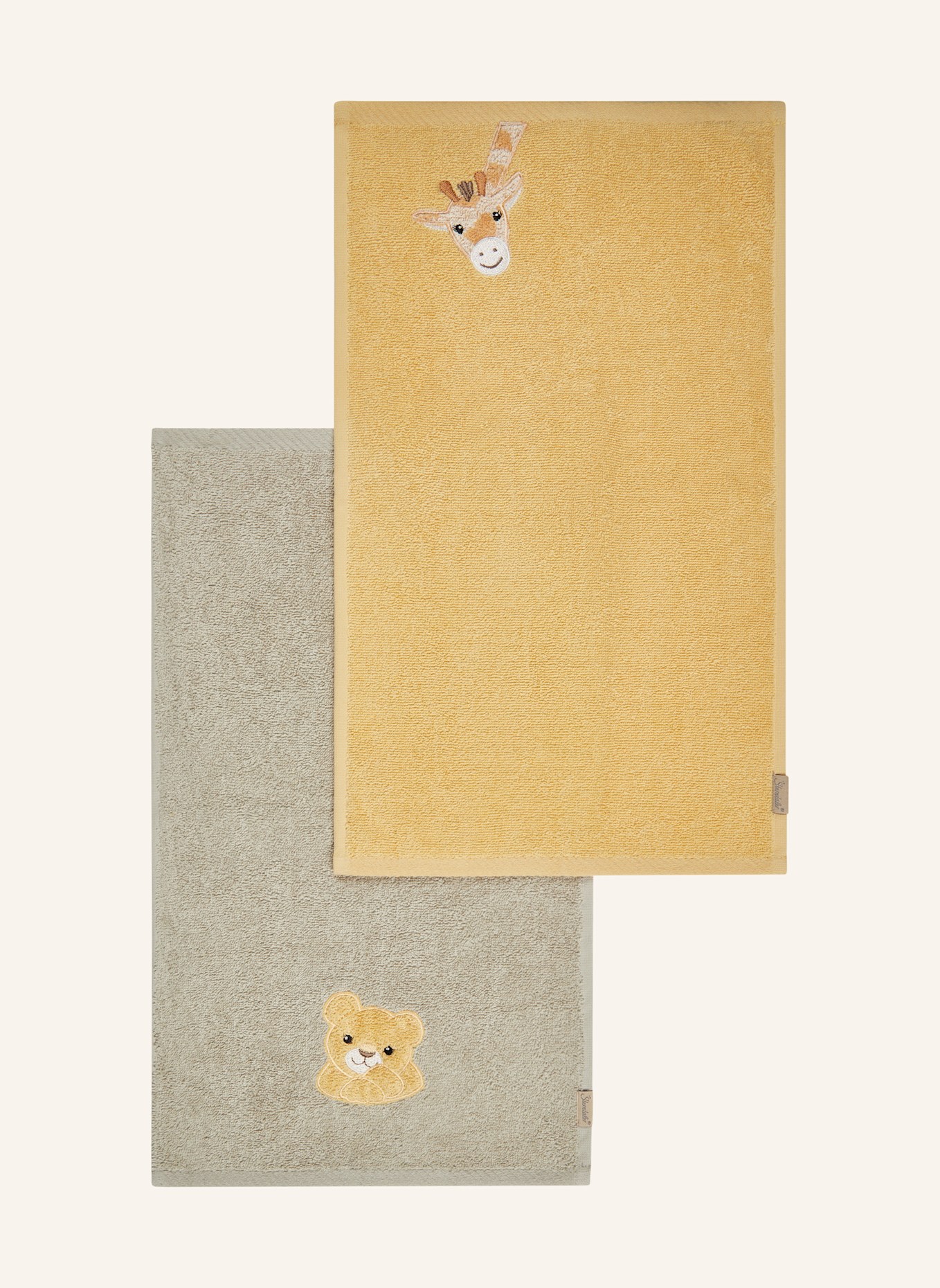 Sterntaler Kinderhandtuch 2er-Pack Safari: WEISS