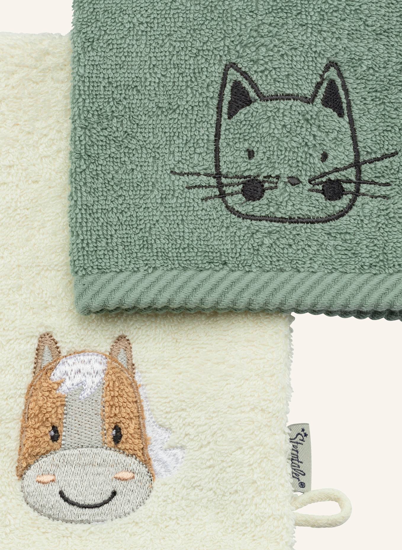 Sterntaler Waschlappen BAUERNHOF: GRÜN