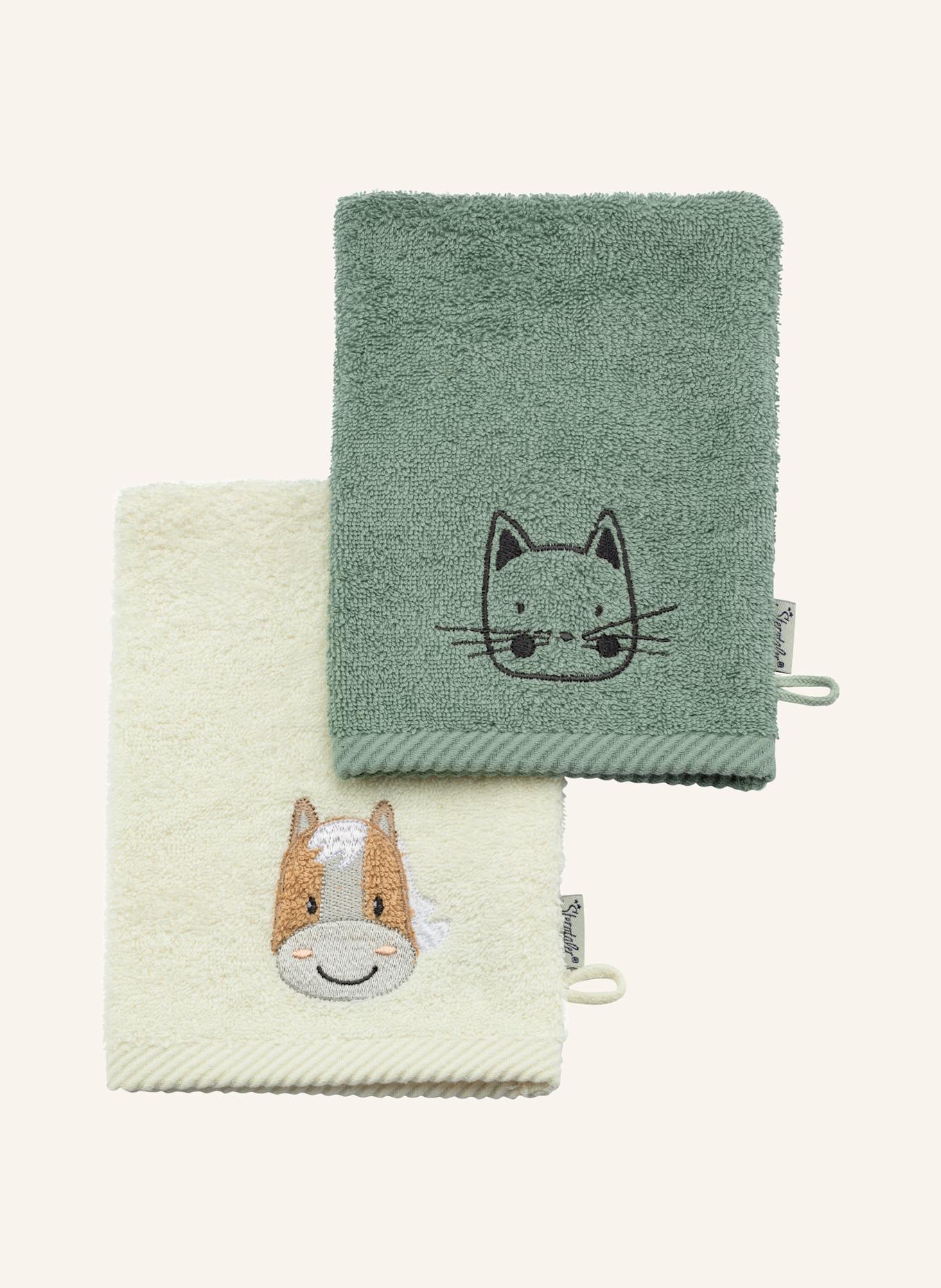 Sterntaler Waschlappen BAUERNHOF: GRÜN