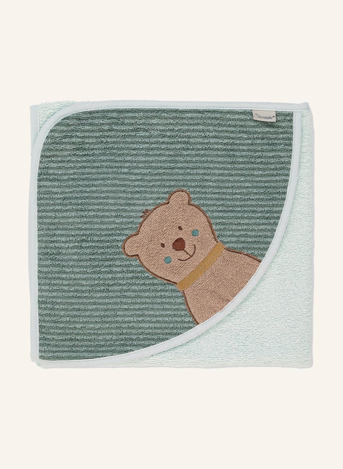 Sterntaler Kapuzenbadetuch 80 x 80 cm Ben: HELLGRÜN