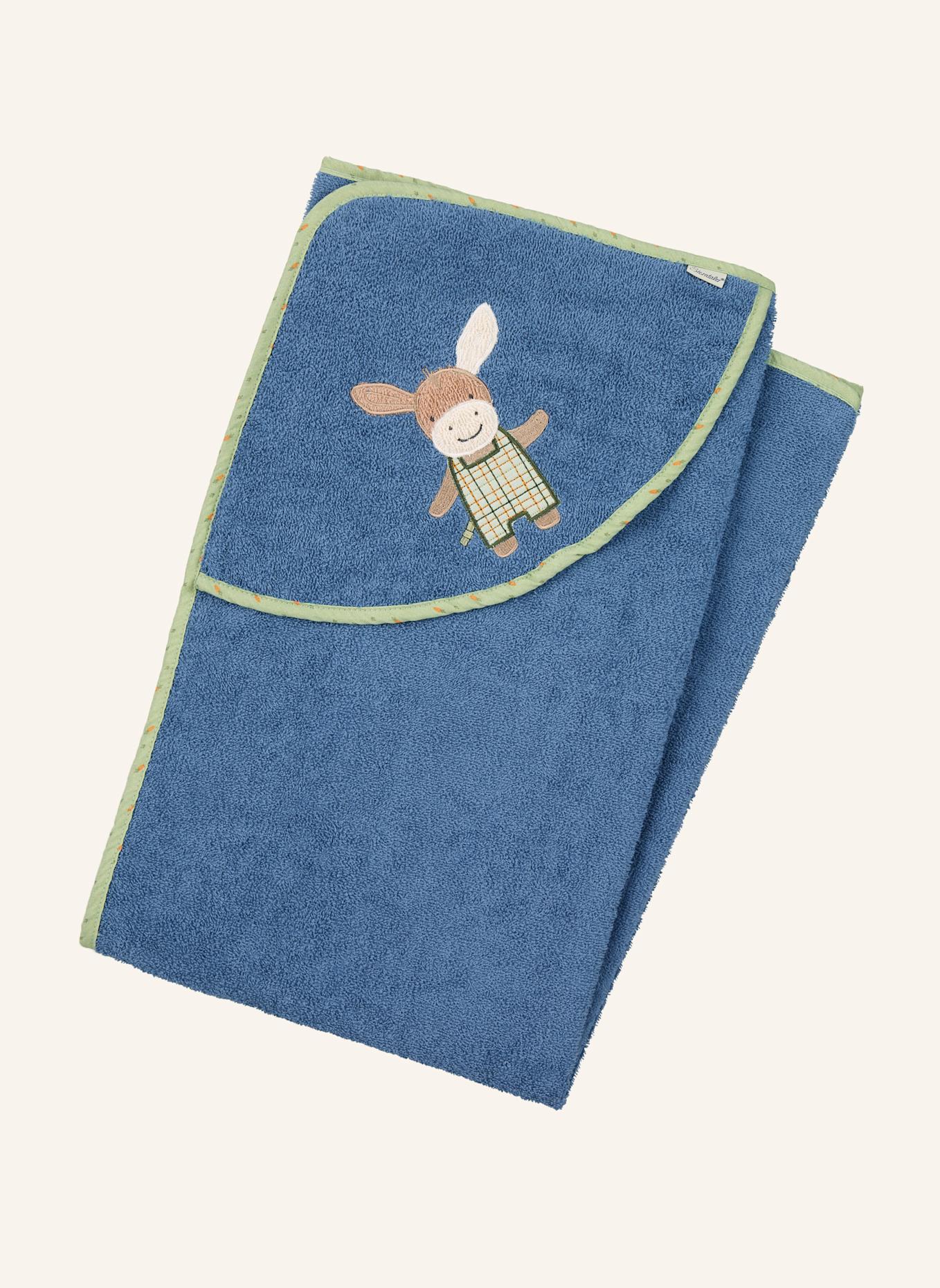 Sterntaler Kapuzenbadetuch 100 x 100 cm Emmilius: BLAU