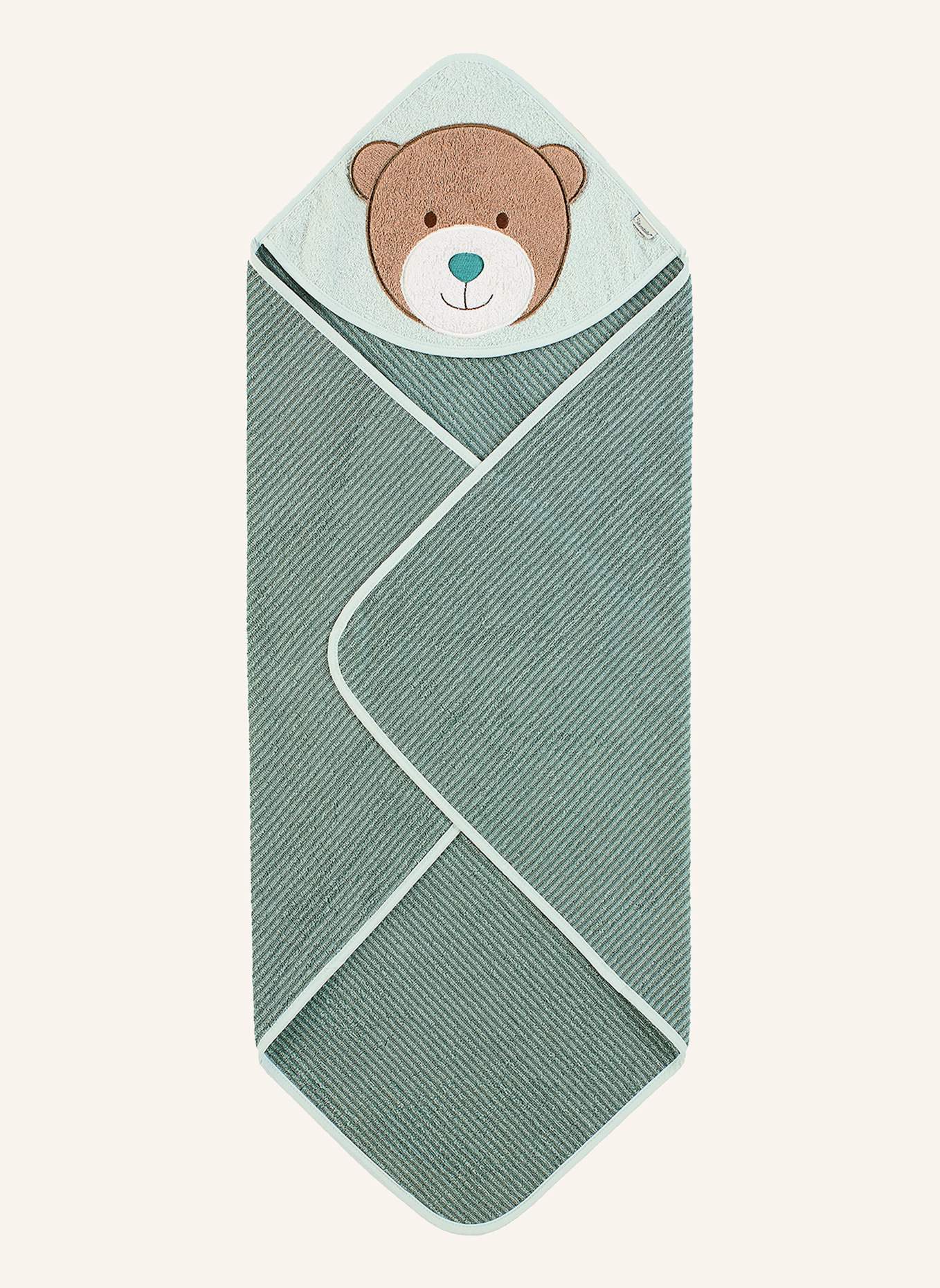 Sterntaler Motiv-Kapuzenbadetuch Ben: GRÜN