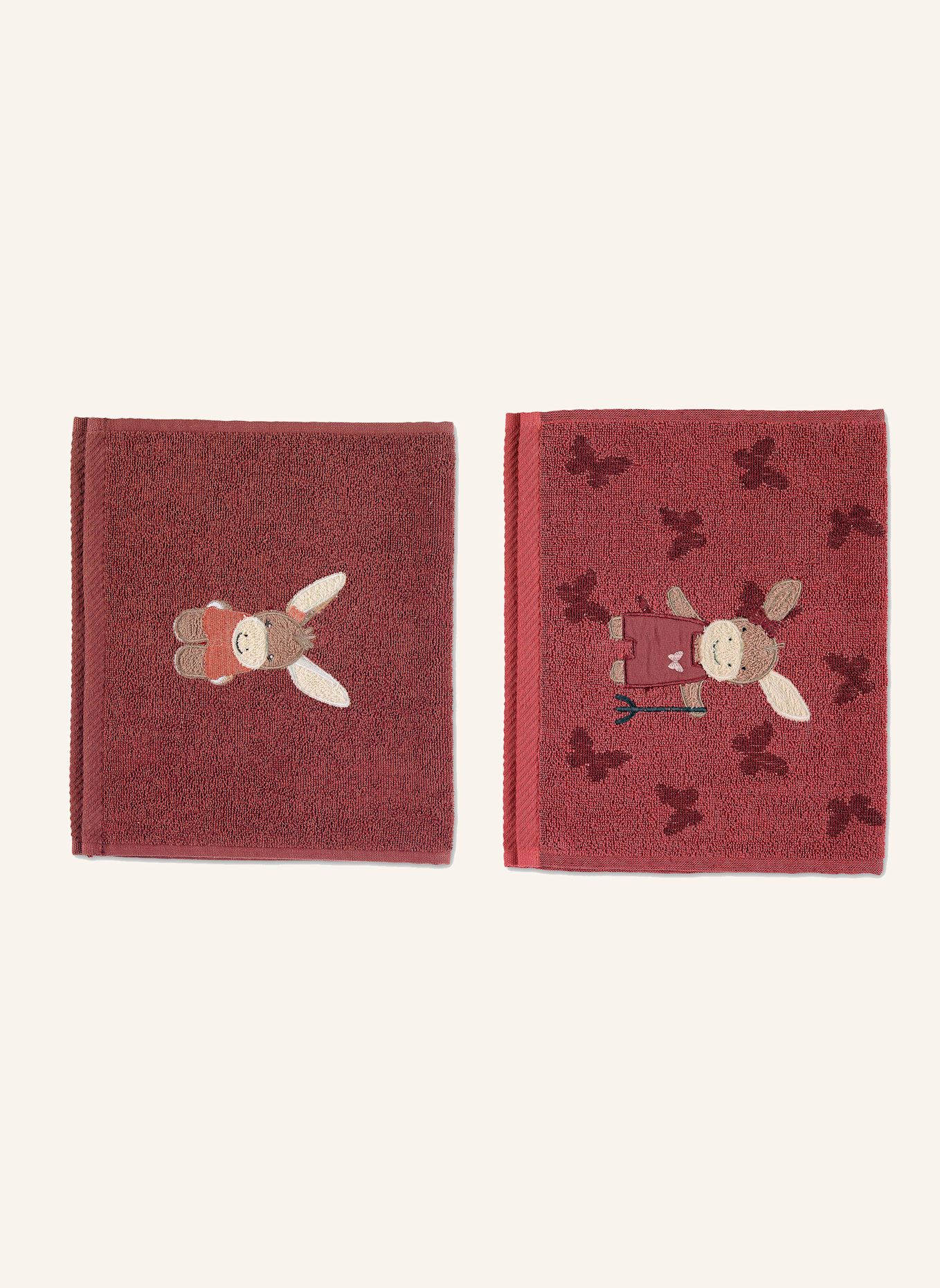 Sterntaler 2er-Pack Kinderhandtücher Emmily: ROT