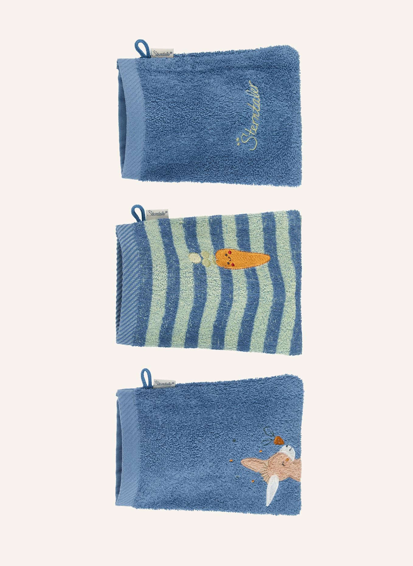Sterntaler 2er-Pack Kinderhandtücher Emmilius: BLAU