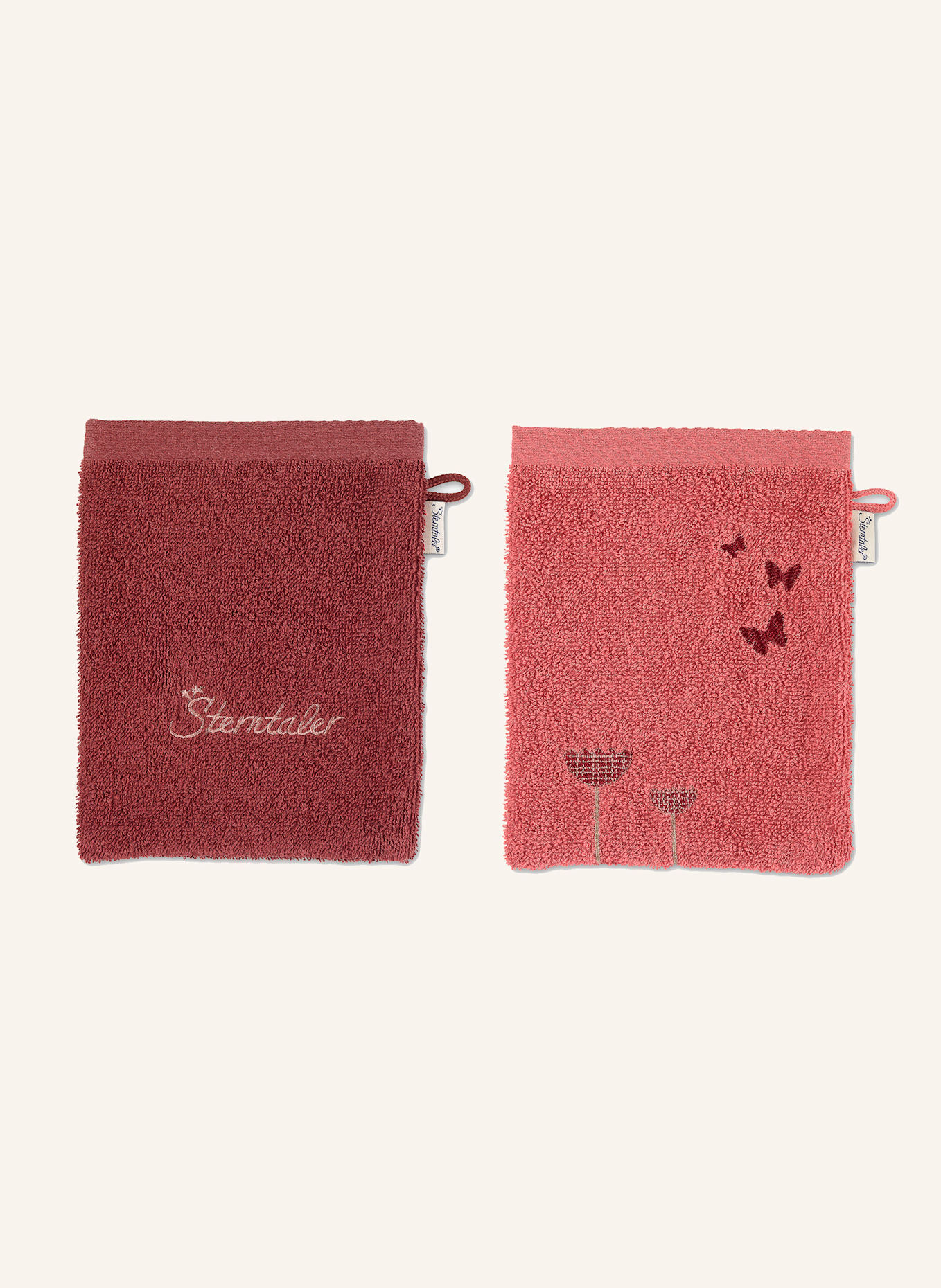 Sterntaler 3er-Pack Waschhandschuhe Emmily: HELLROT