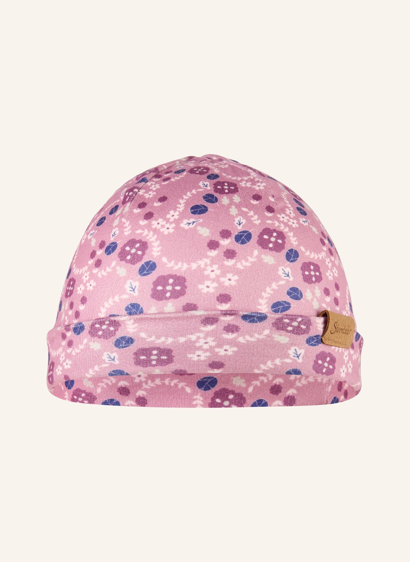 Sterntaler Beanie floral: ROSA