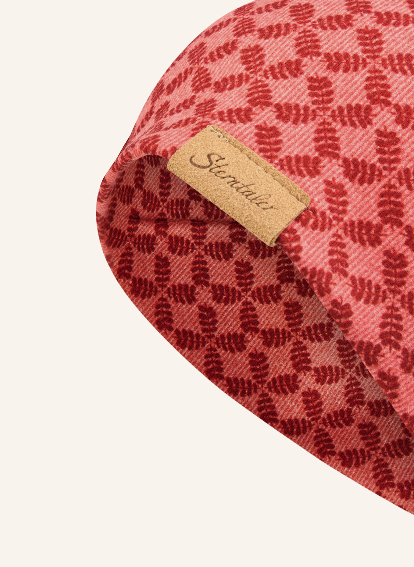 Sterntaler Beanie graphisch: HELLROT