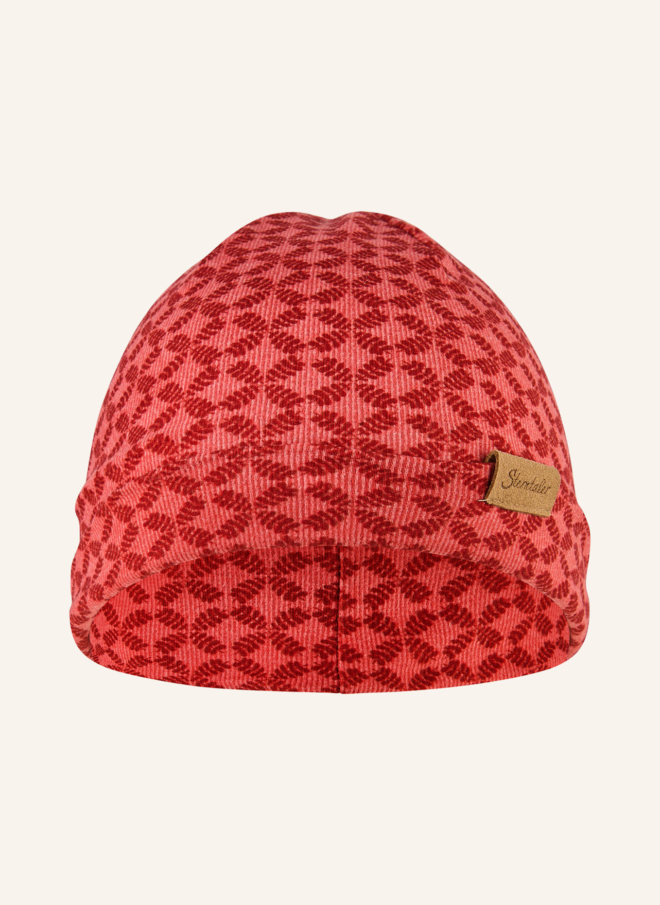 Sterntaler Beanie graphisch: HELLROT