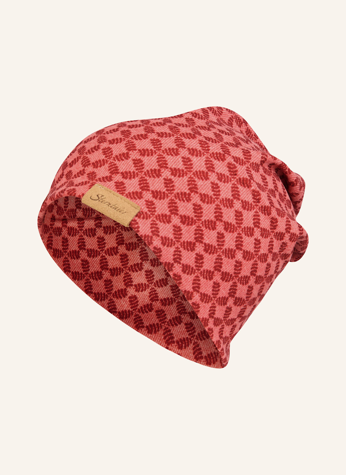 Sterntaler Beanie graphisch: HELLROT