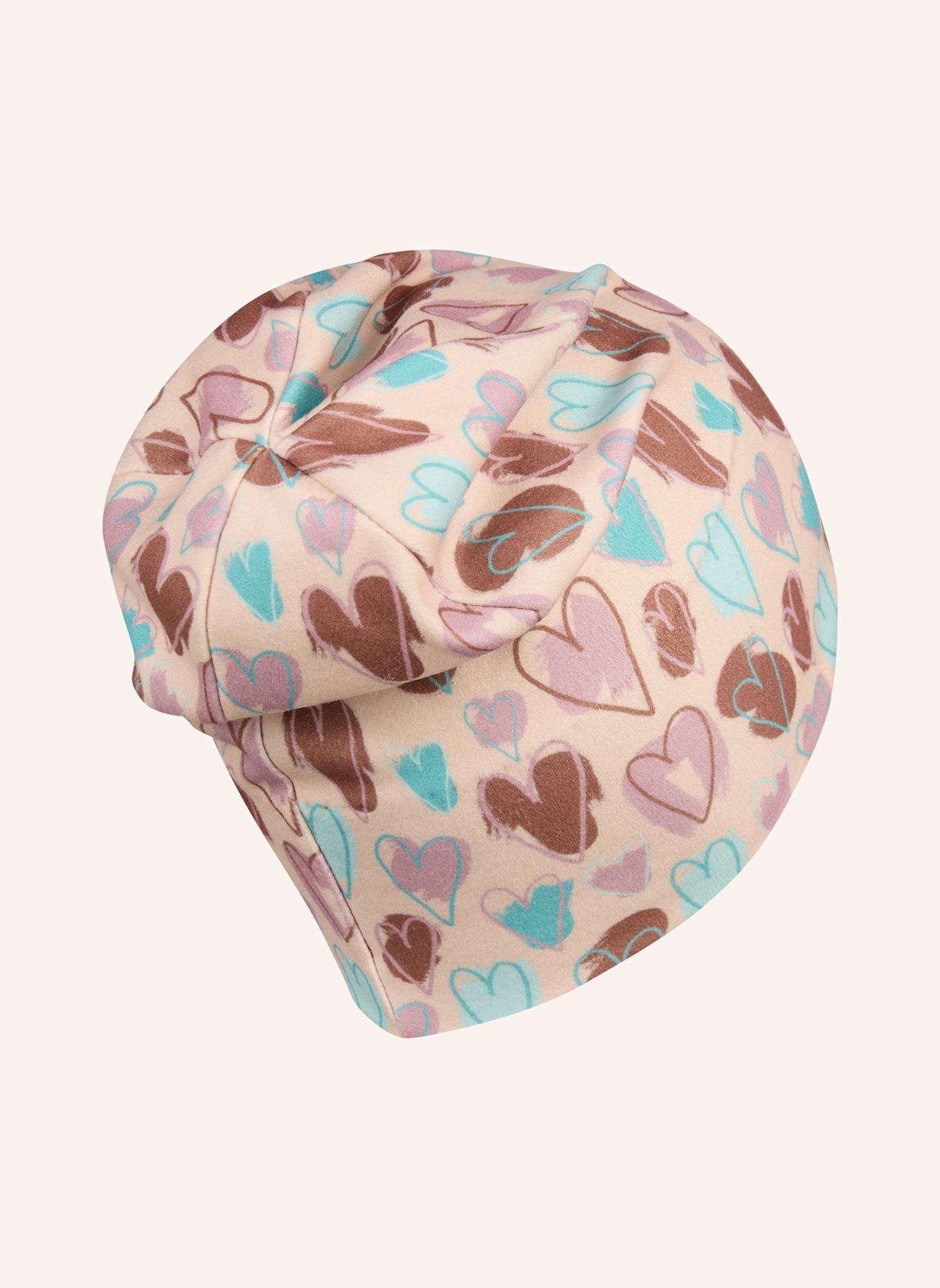 Sterntaler Beanie Herzen: HELLROSA