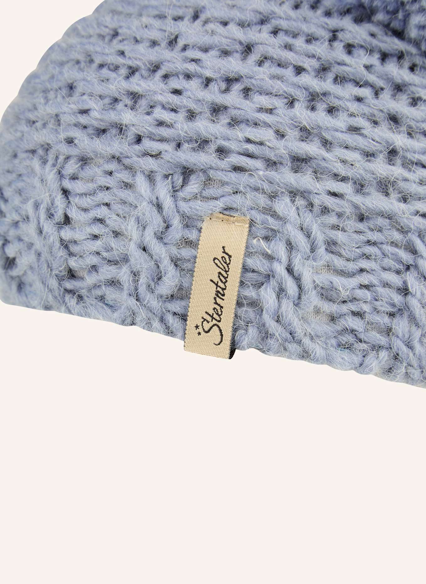 Sterntaler Bommelmütze Struktur: BLAU