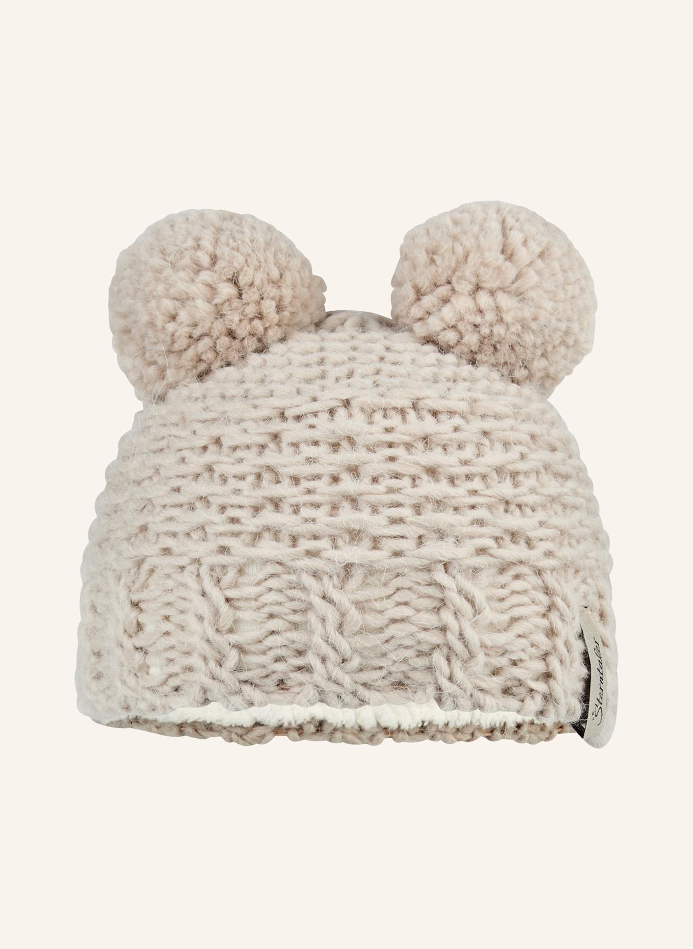 Sterntaler Bommelmütze Struktur: BEIGE