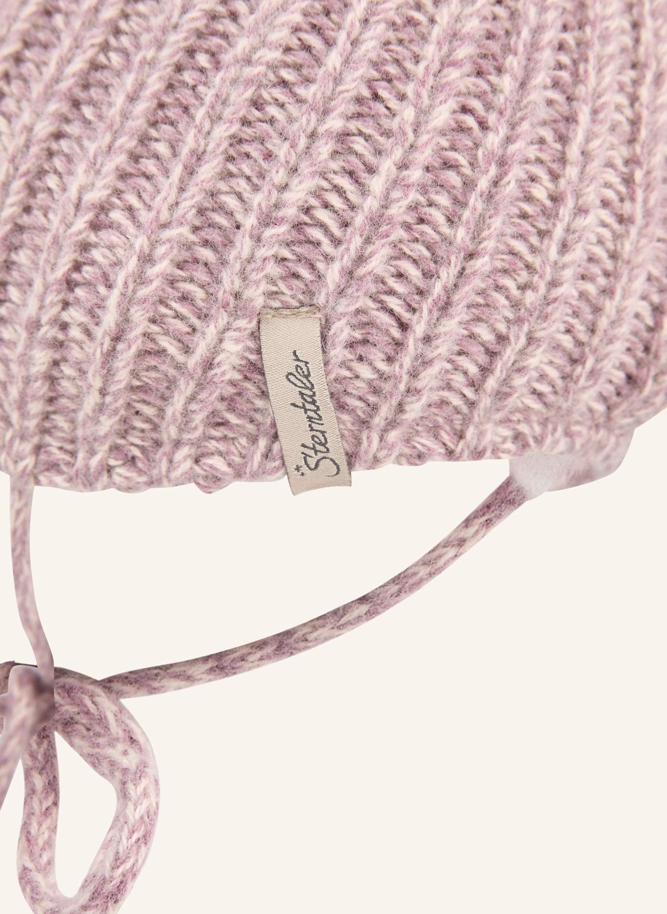 Sterntaler Strickmütze Lambswool: LILA