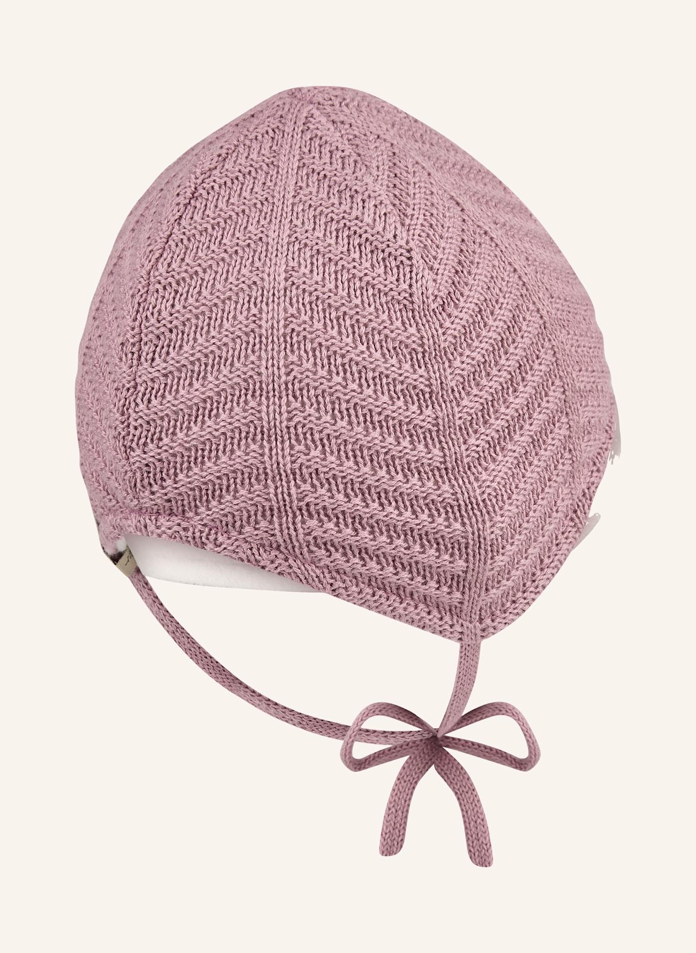 Sterntaler GOTS Strickmütze Struktur: LILA