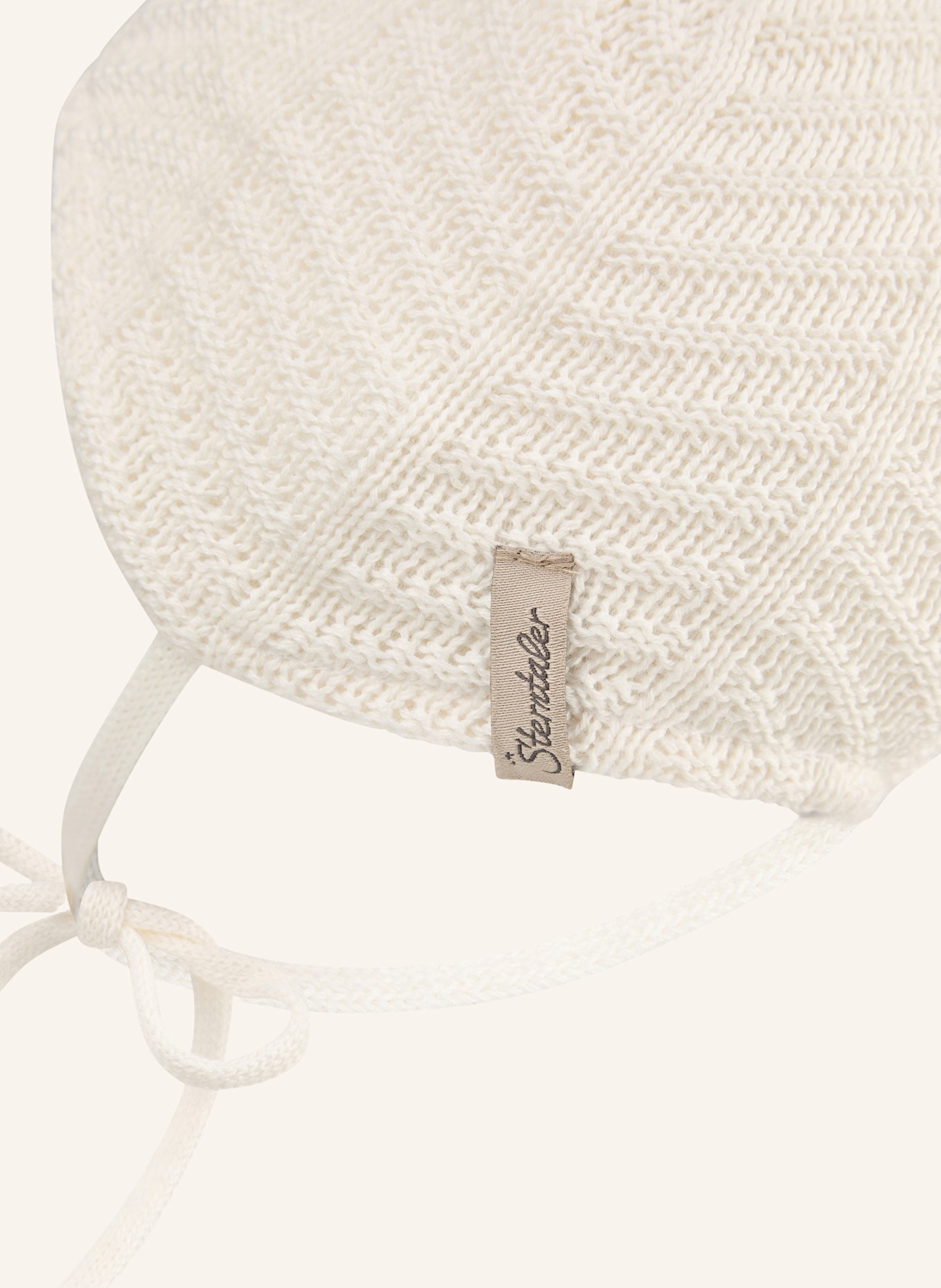 Sterntaler GOTS Strickmütze Struktur: BEIGE