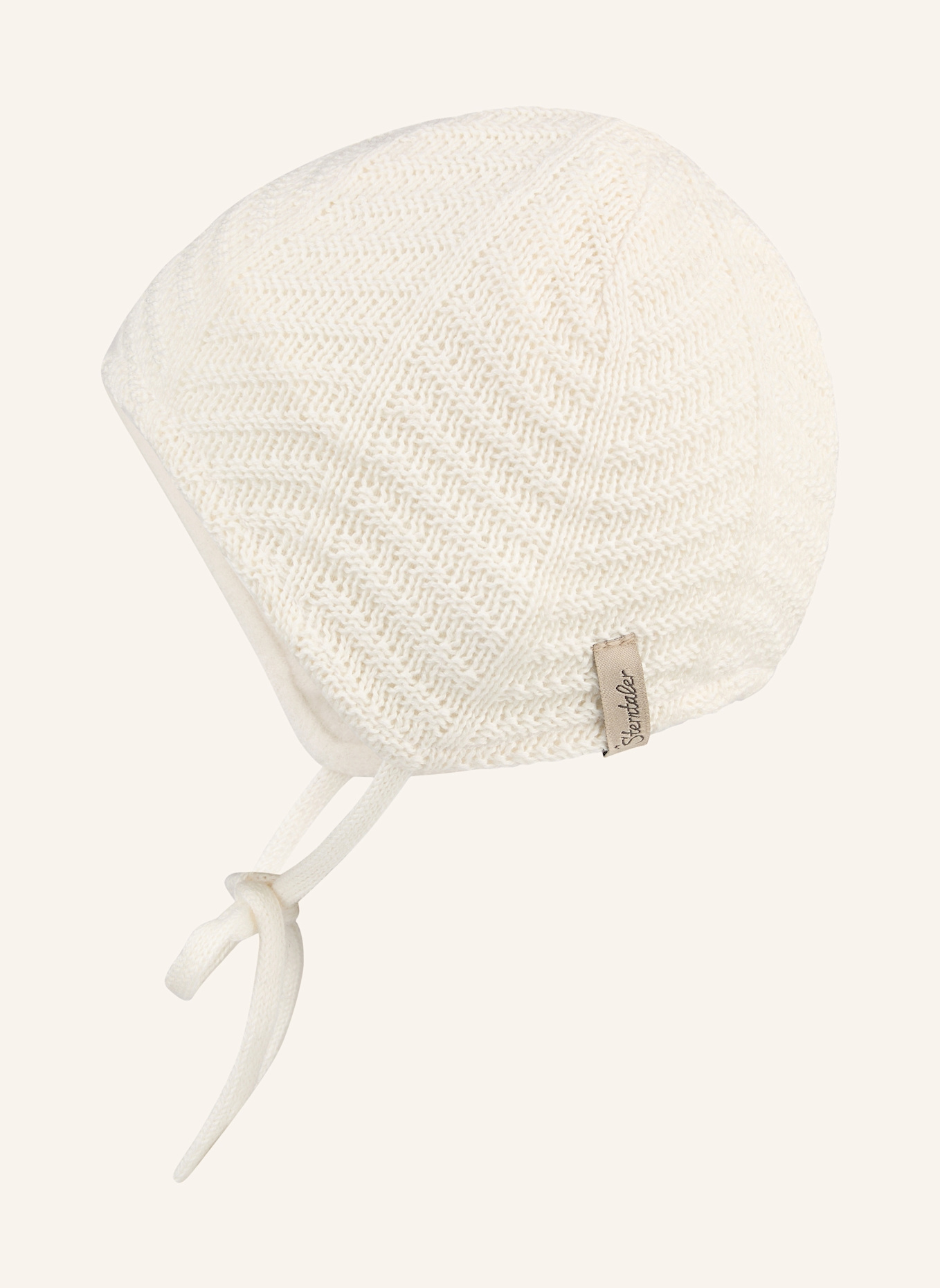 Sterntaler GOTS Strickmütze Struktur: BEIGE