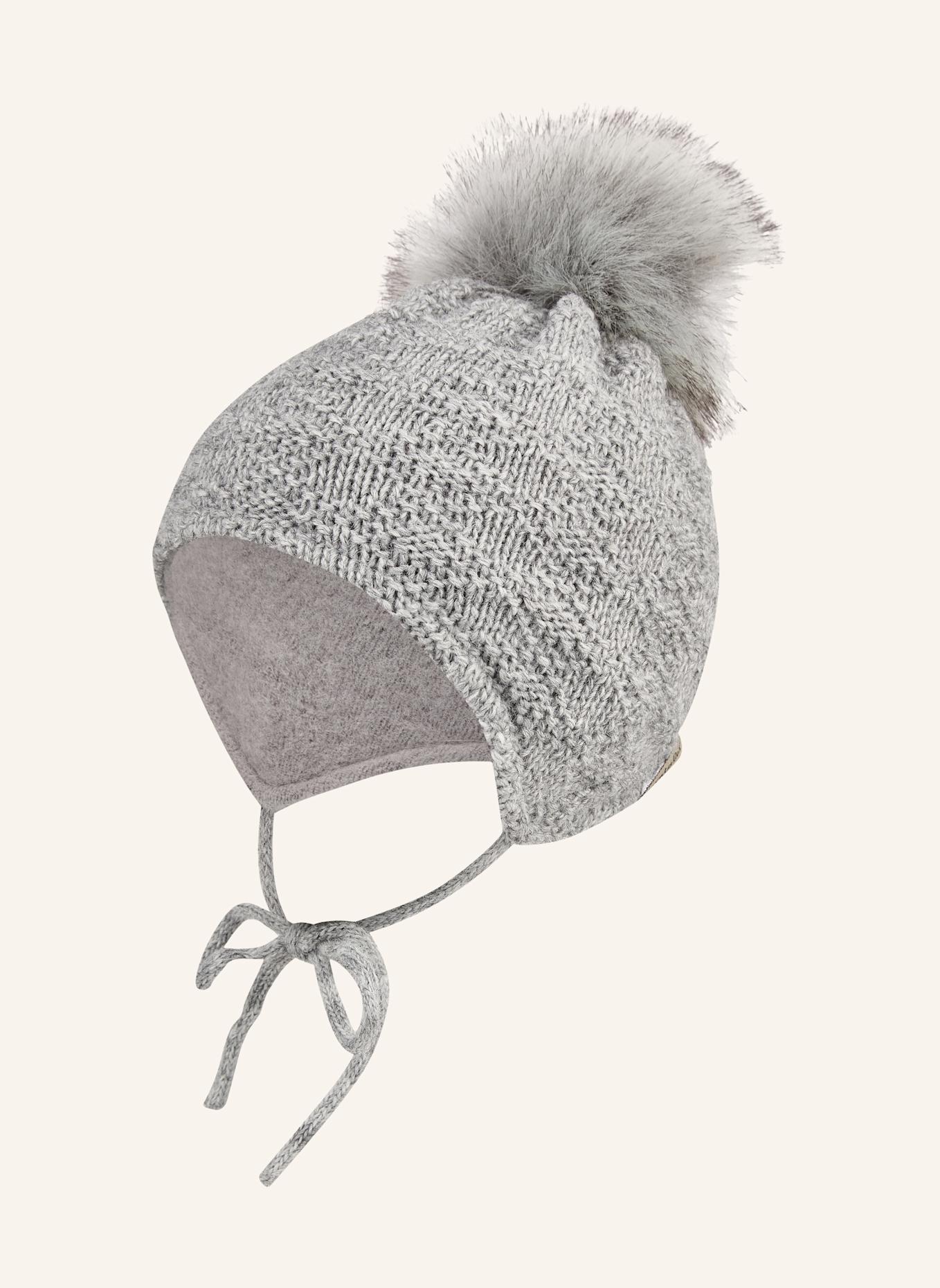 Sterntaler Strickmütze Struktur: SILBER