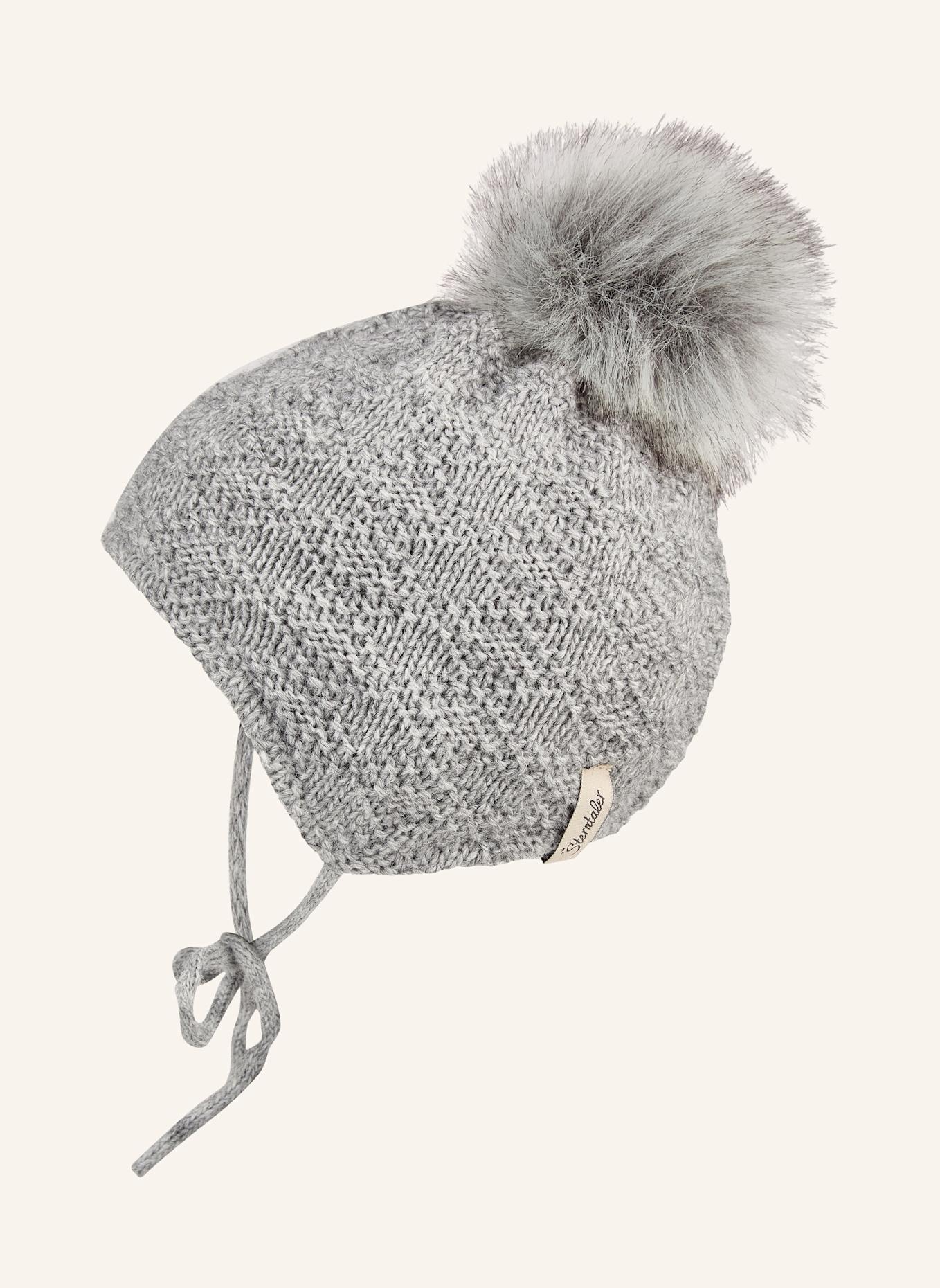 Sterntaler Strickmütze Struktur: SILBER