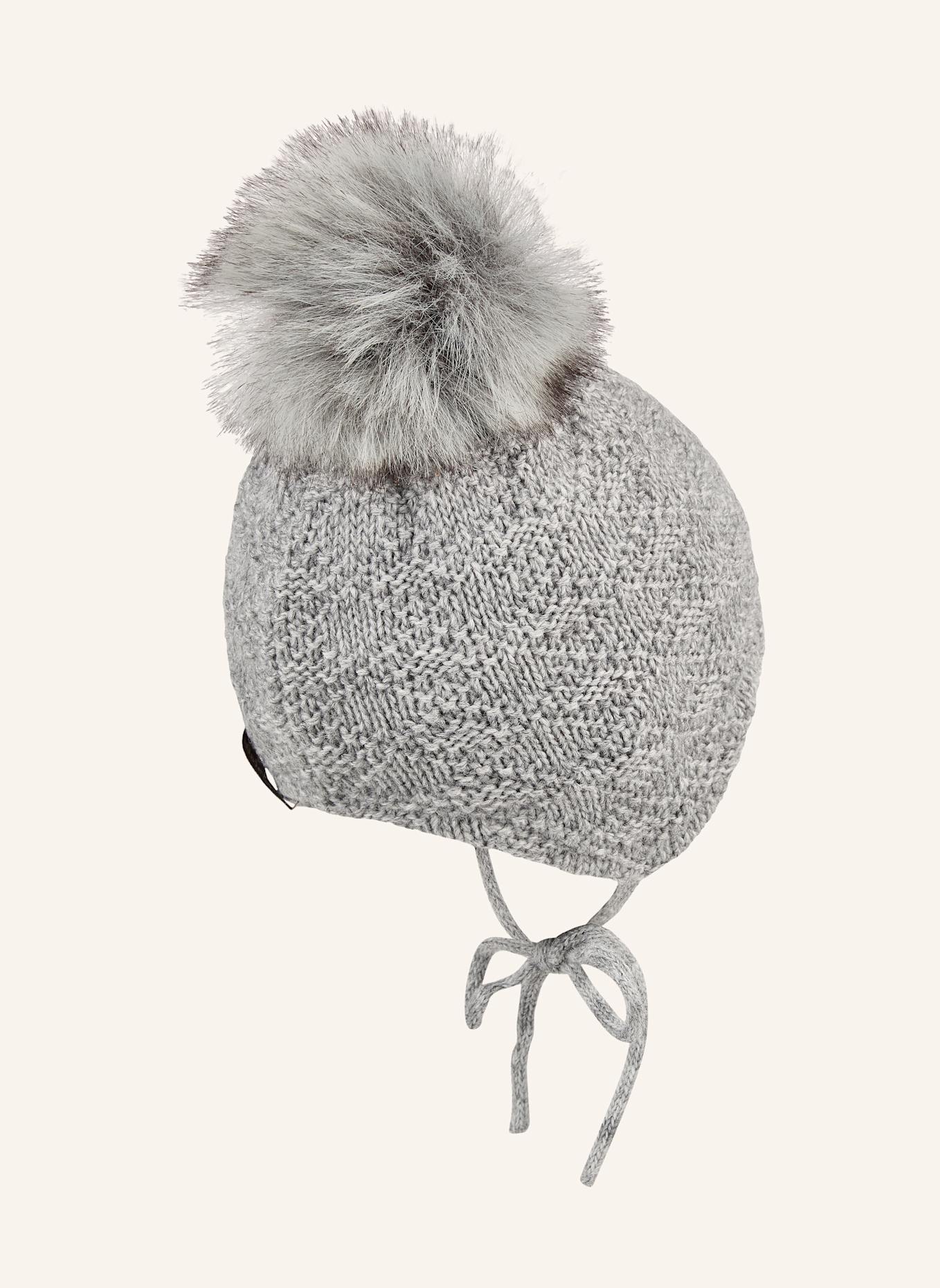 Sterntaler Strickmütze Struktur: SILBER