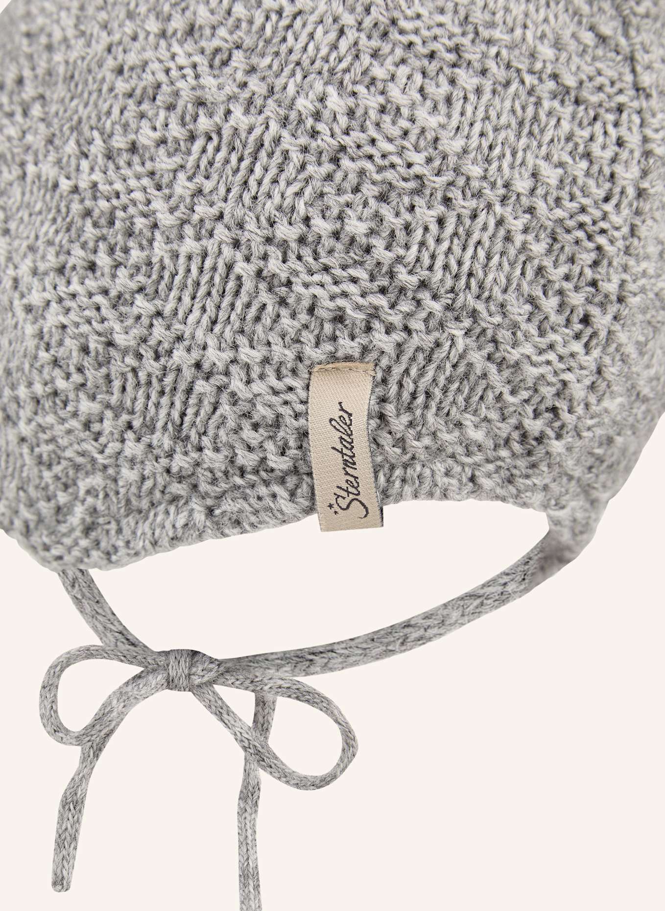Sterntaler Strickmütze Struktur: SILBER