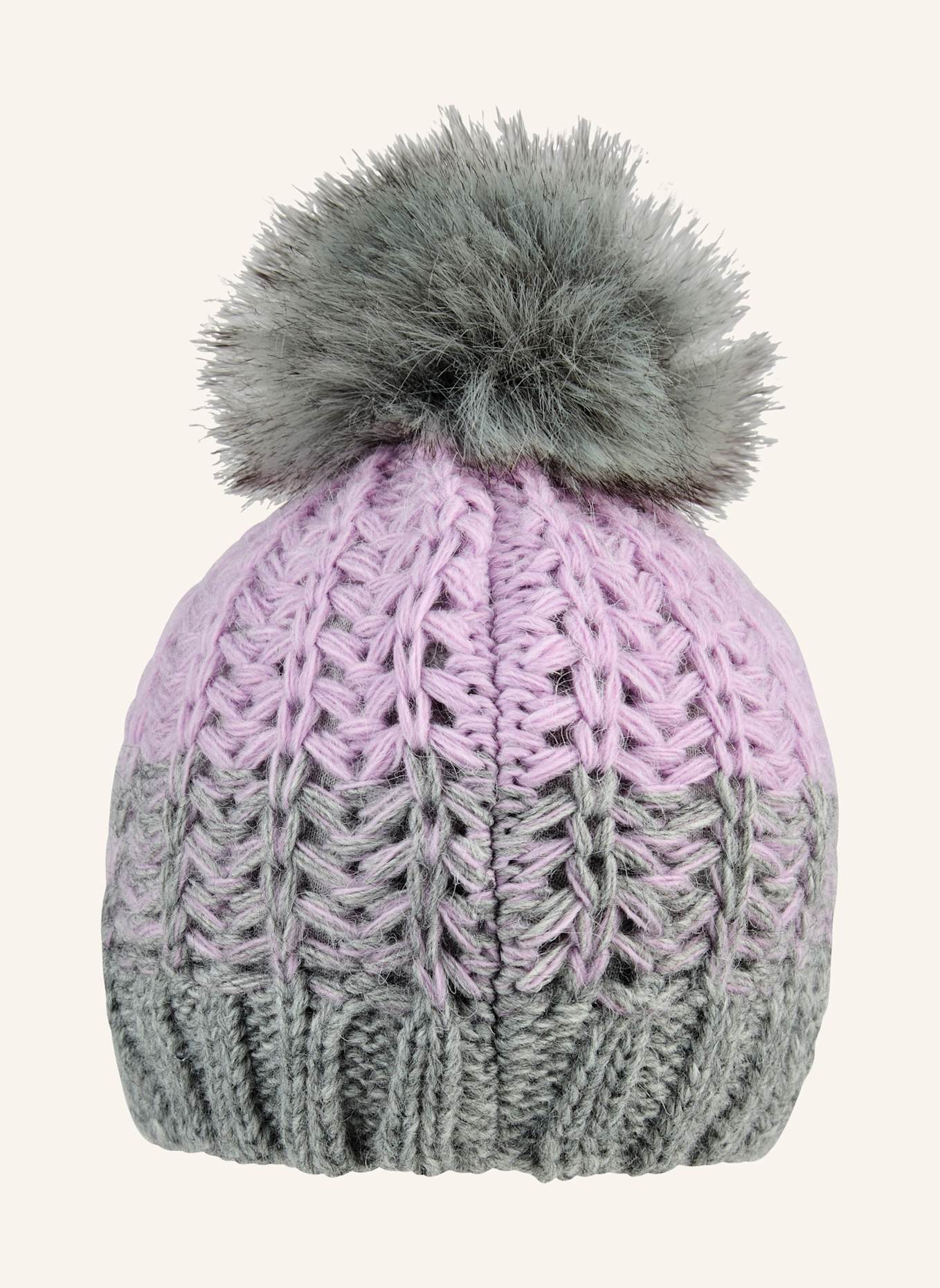 Sterntaler Strickmütze Farbverlauf: SILBER