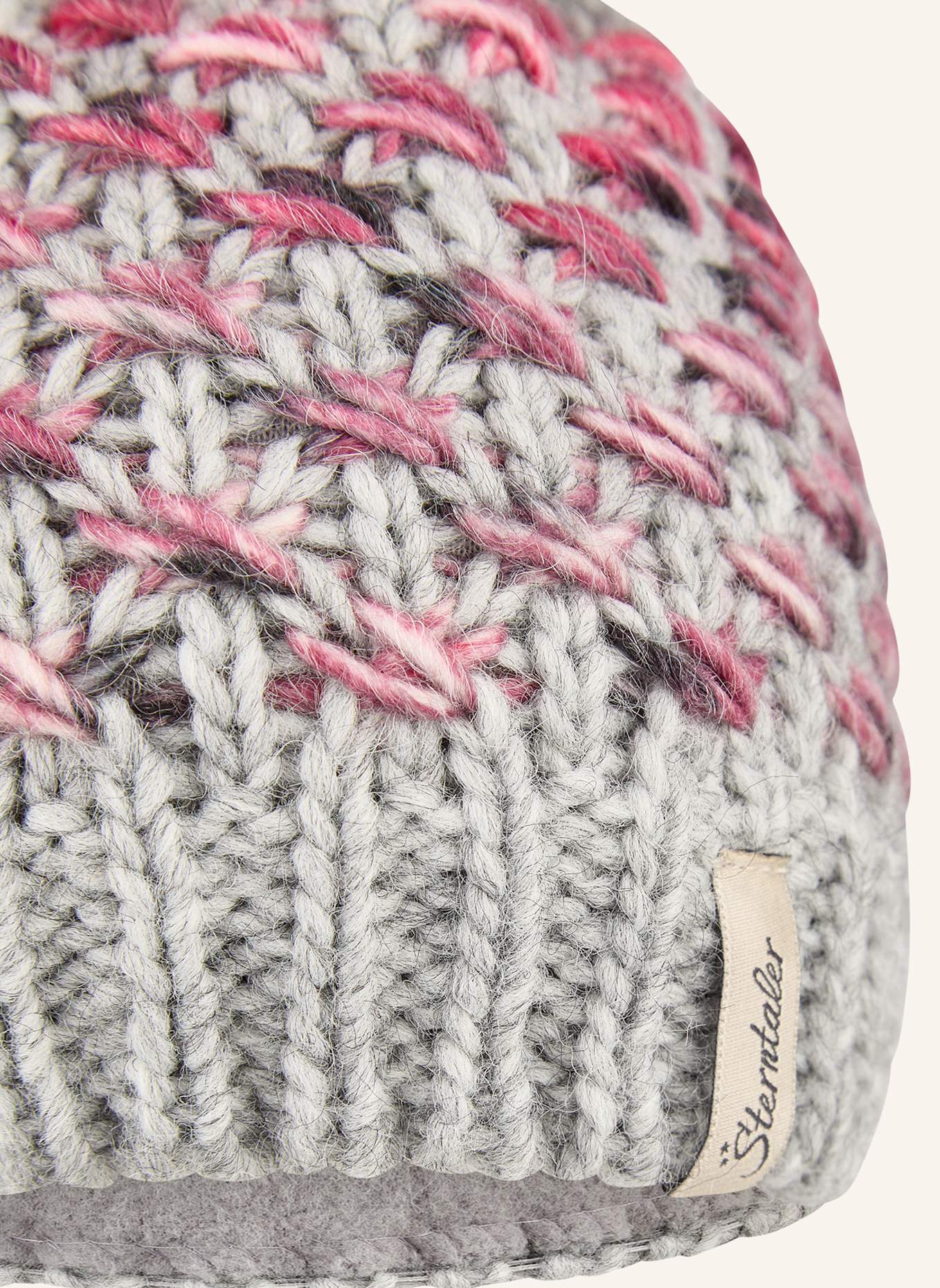 Sterntaler Strickmütze Spezialgarn: SILBER