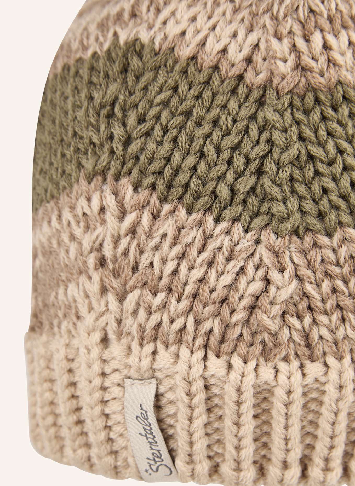 Sterntaler Bommelmütze Melange: BRAUN