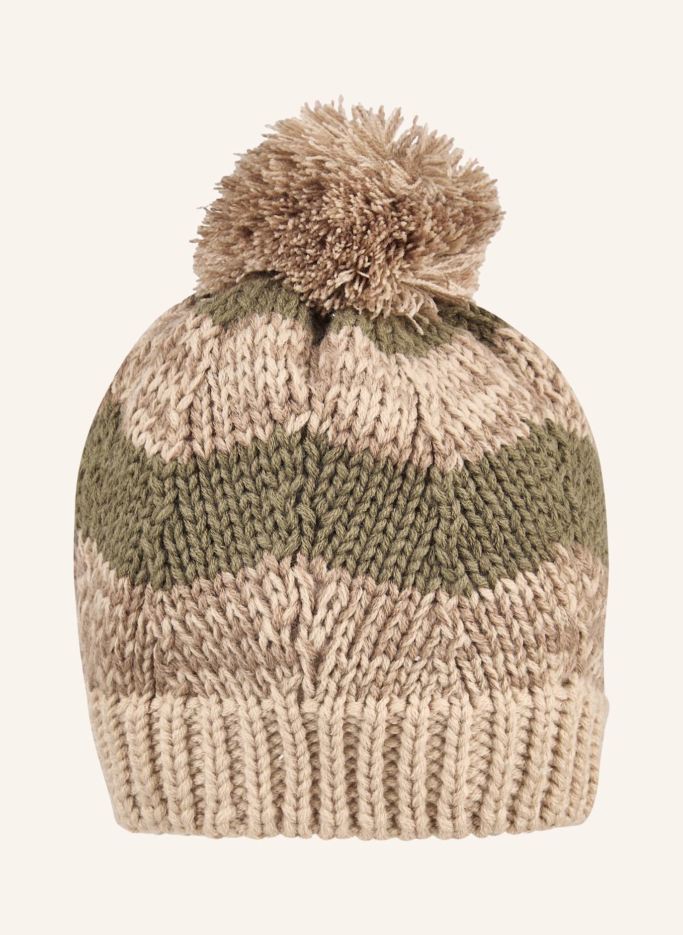 Sterntaler Bommelmütze Melange: BRAUN