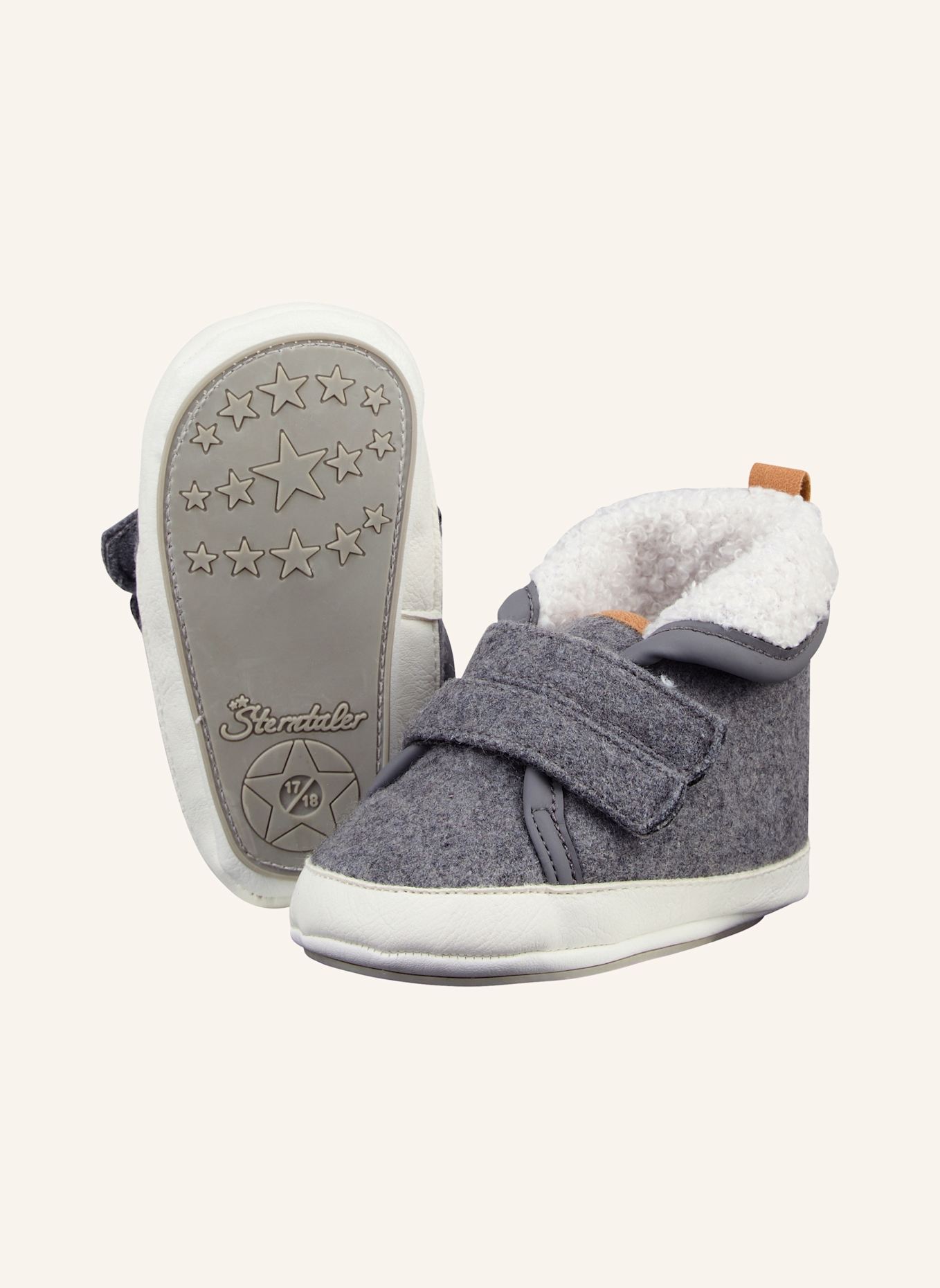 Sterntaler Baby Schuhe Fleece: GRAU