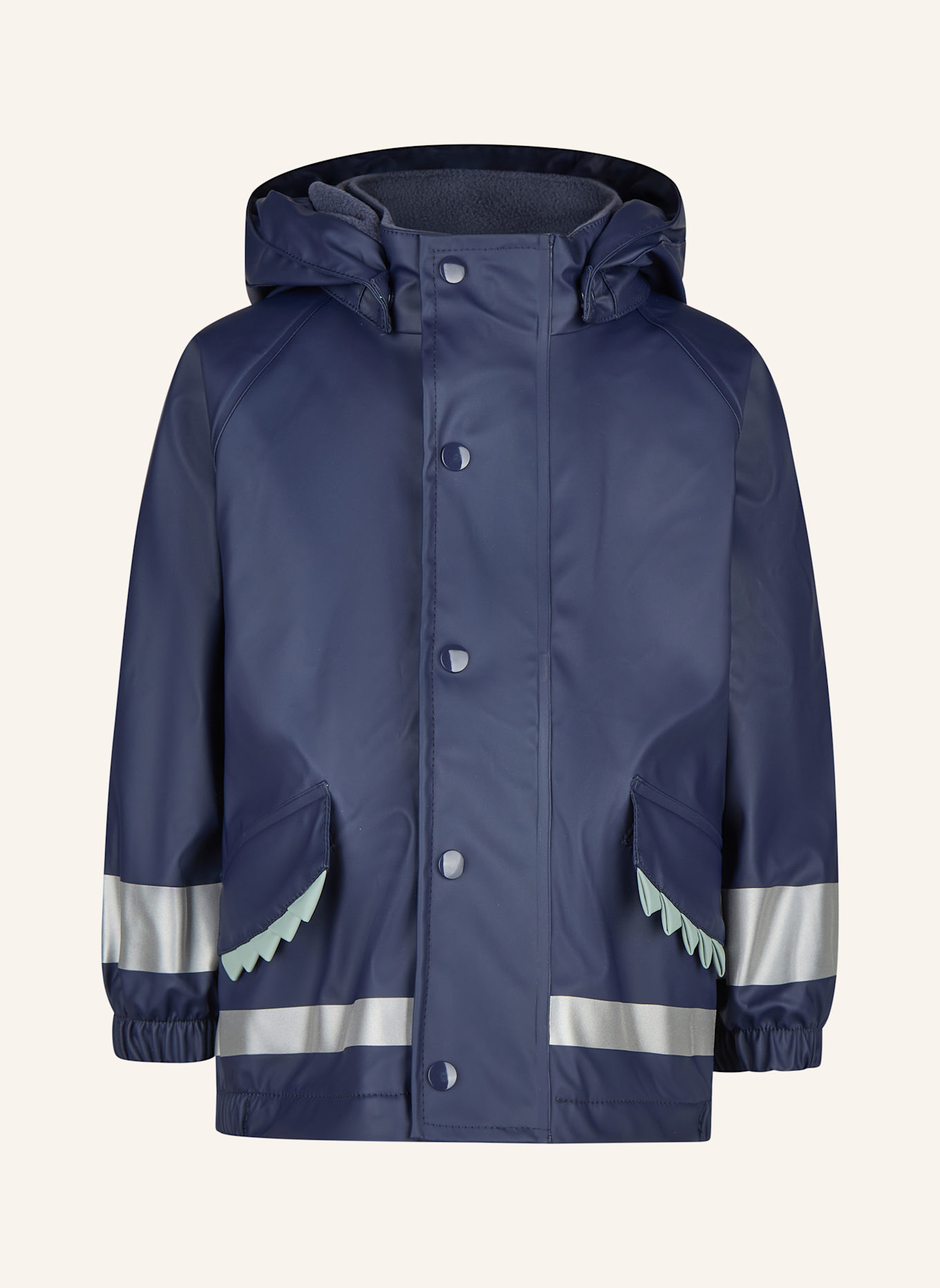 Sterntaler Regenjacke gefüttert Zacken: BLAU