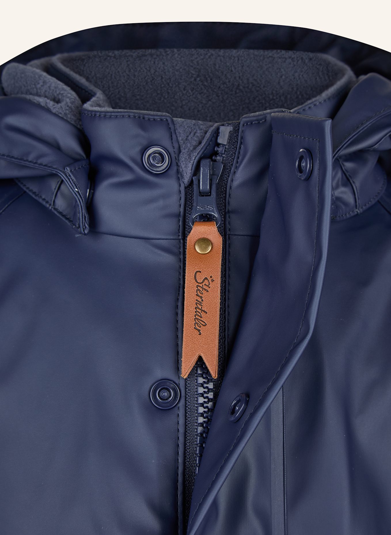 Sterntaler Regenjacke gefüttert Zacken: BLAU