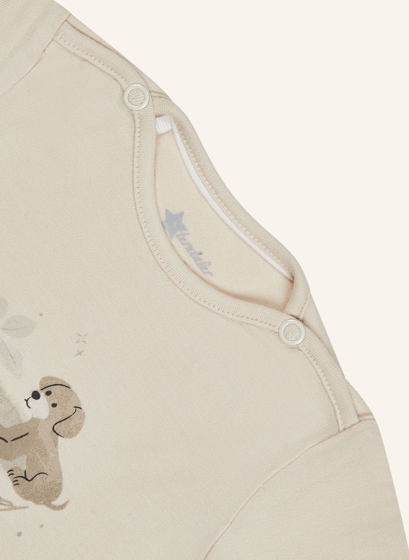 Sterntaler Langarmshirt Hund Lucky: ECRU