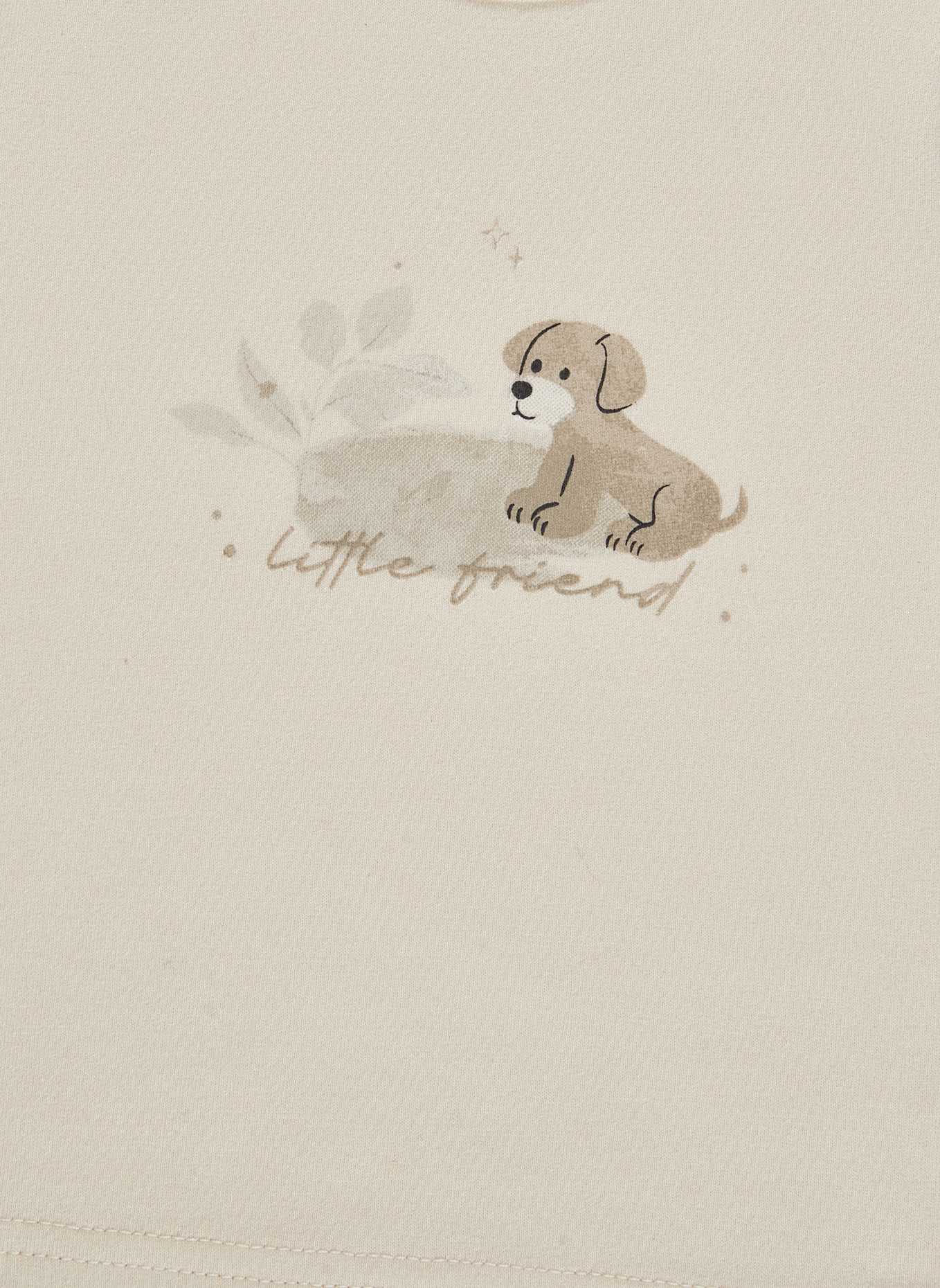 Sterntaler Langarmshirt Hund Lucky: ECRU