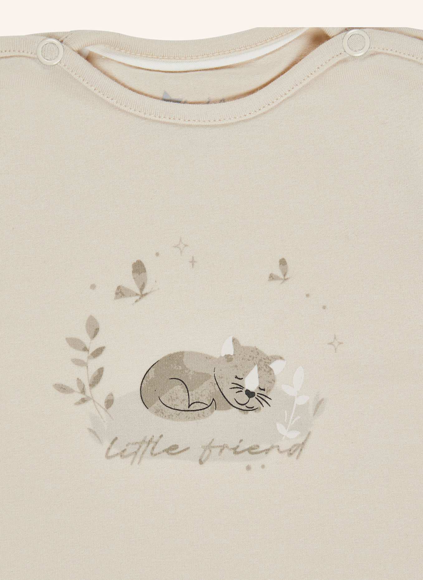Sterntaler Langarmshirt Katze: ECRU