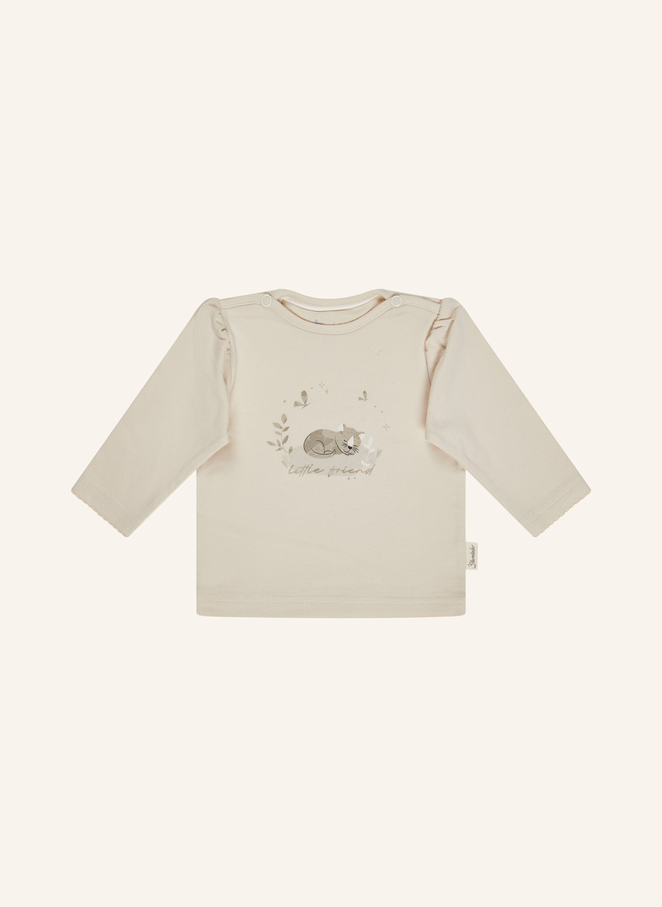 Sterntaler Langarmshirt Katze: ECRU