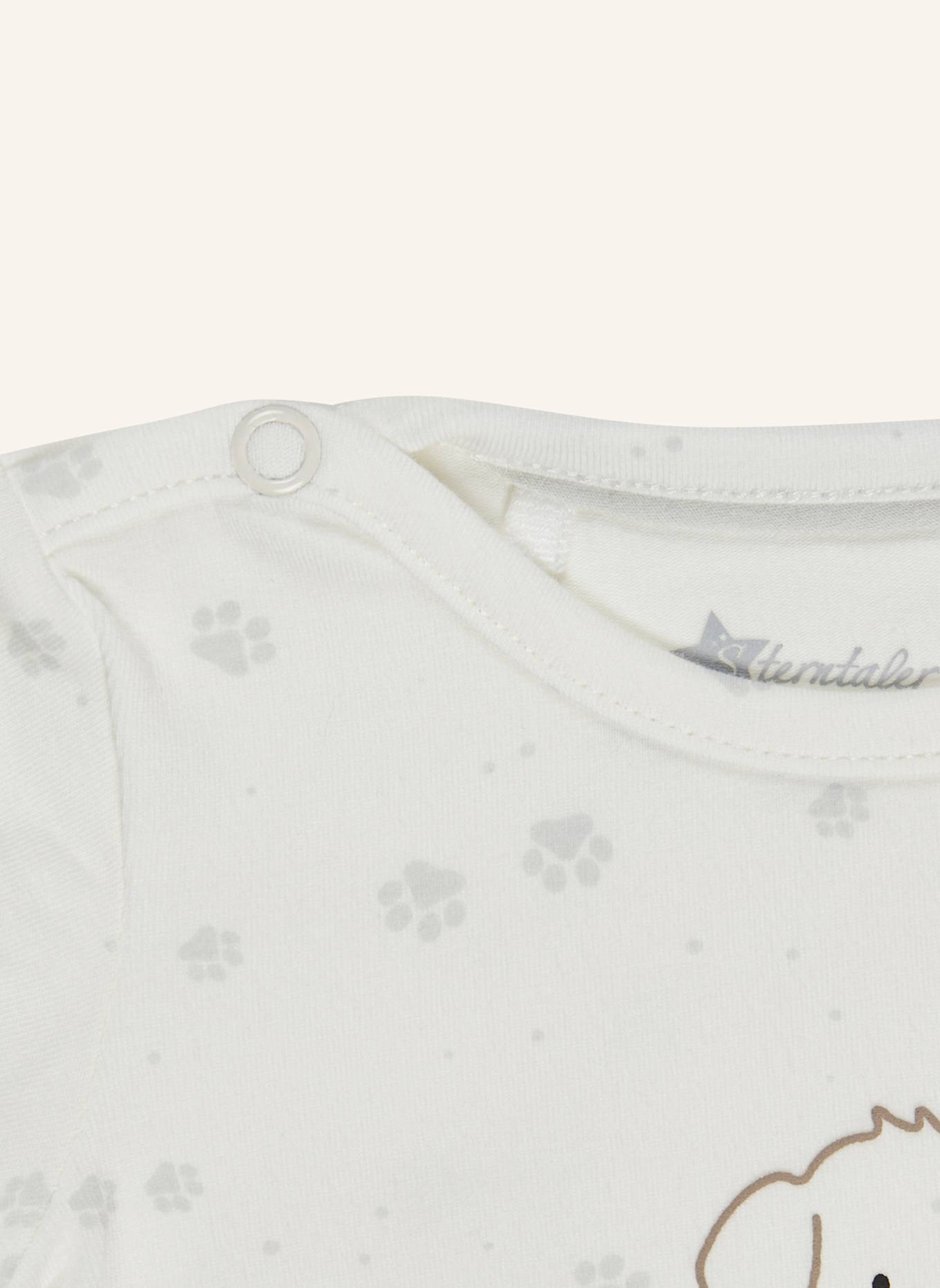 Sterntaler Kurzarm-Body Lucky: BEIGE