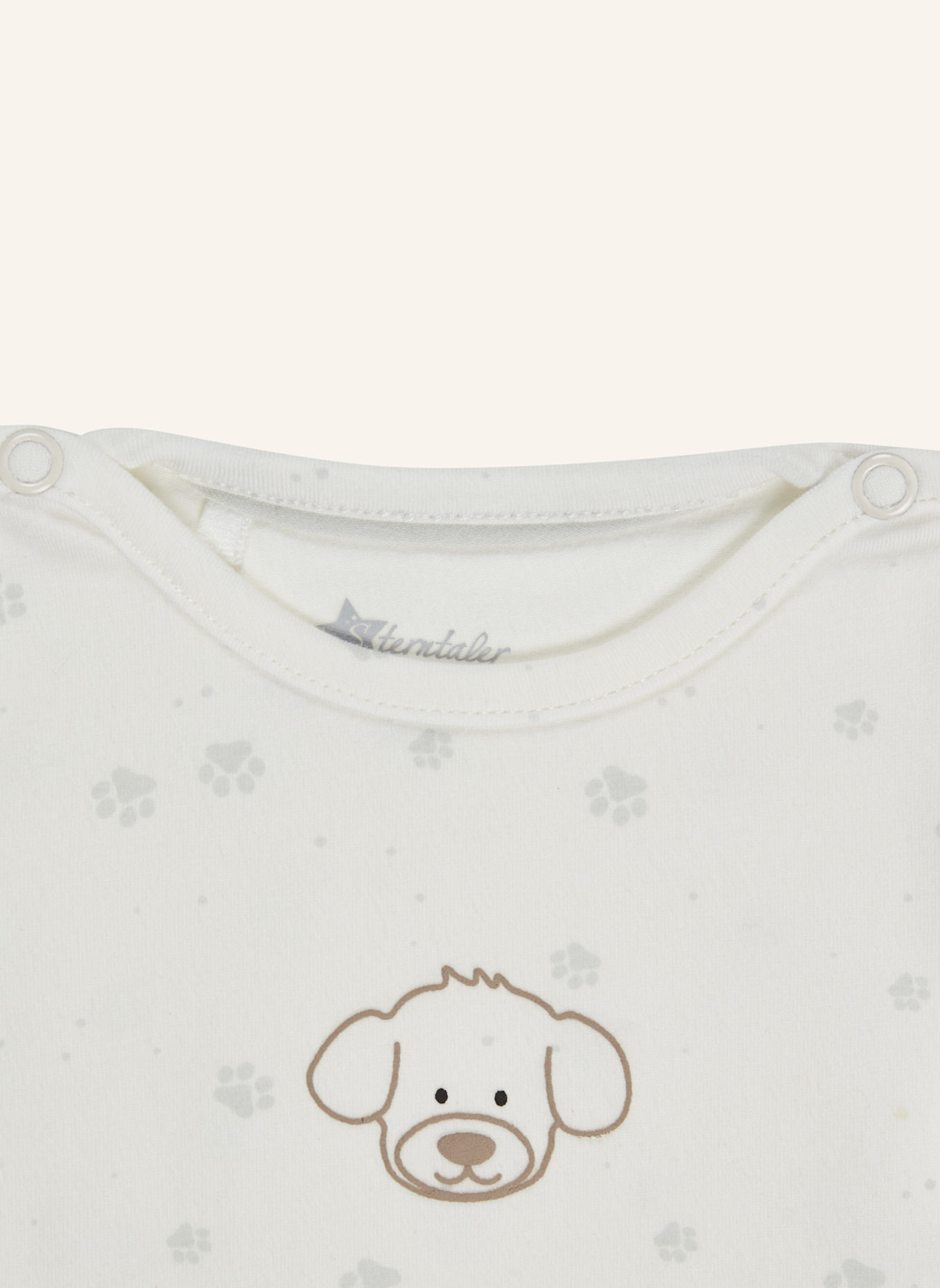 Sterntaler Kurzarm-Body Lucky: BEIGE