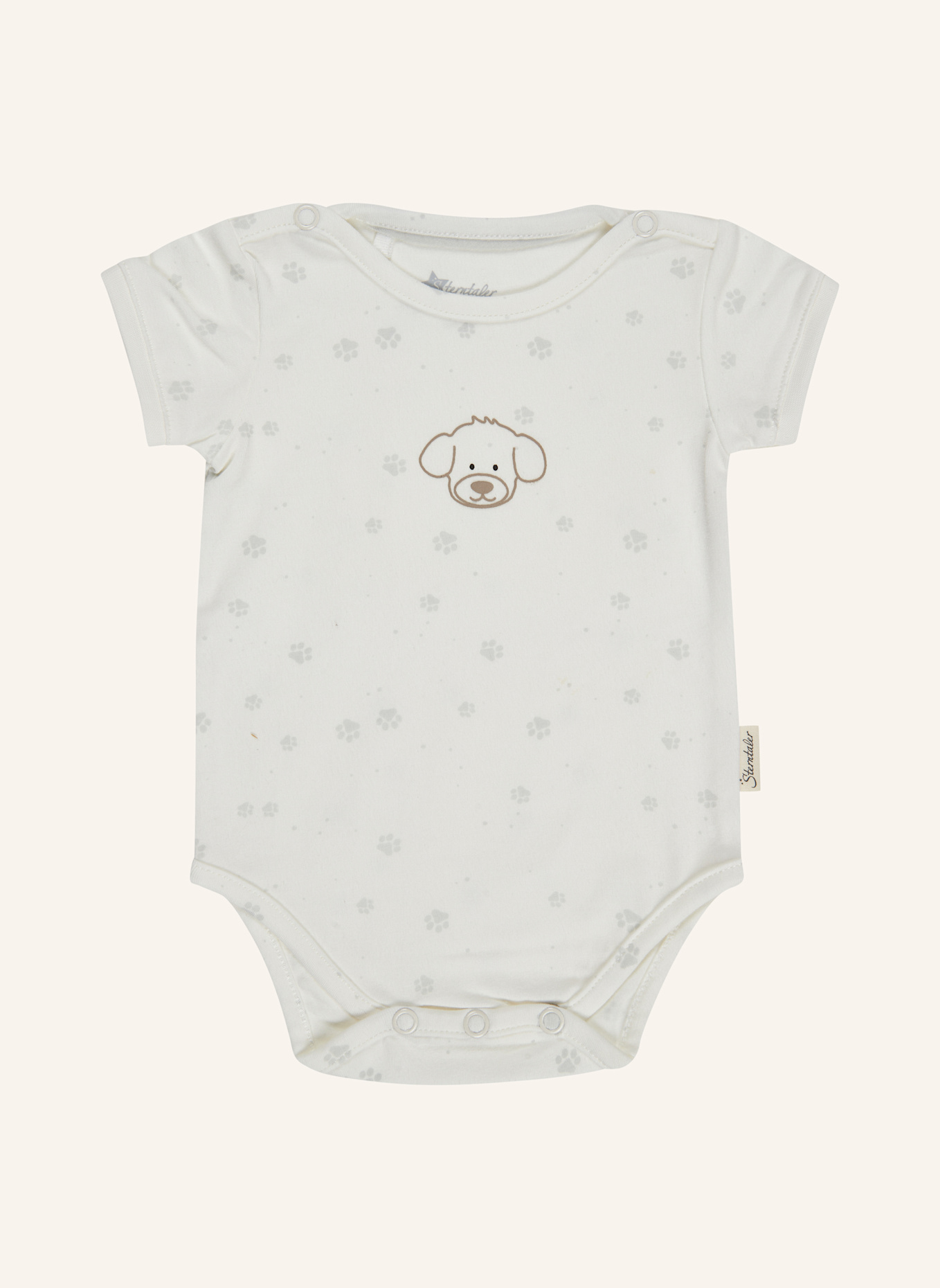 Sterntaler Kurzarm-Body Lucky: BEIGE