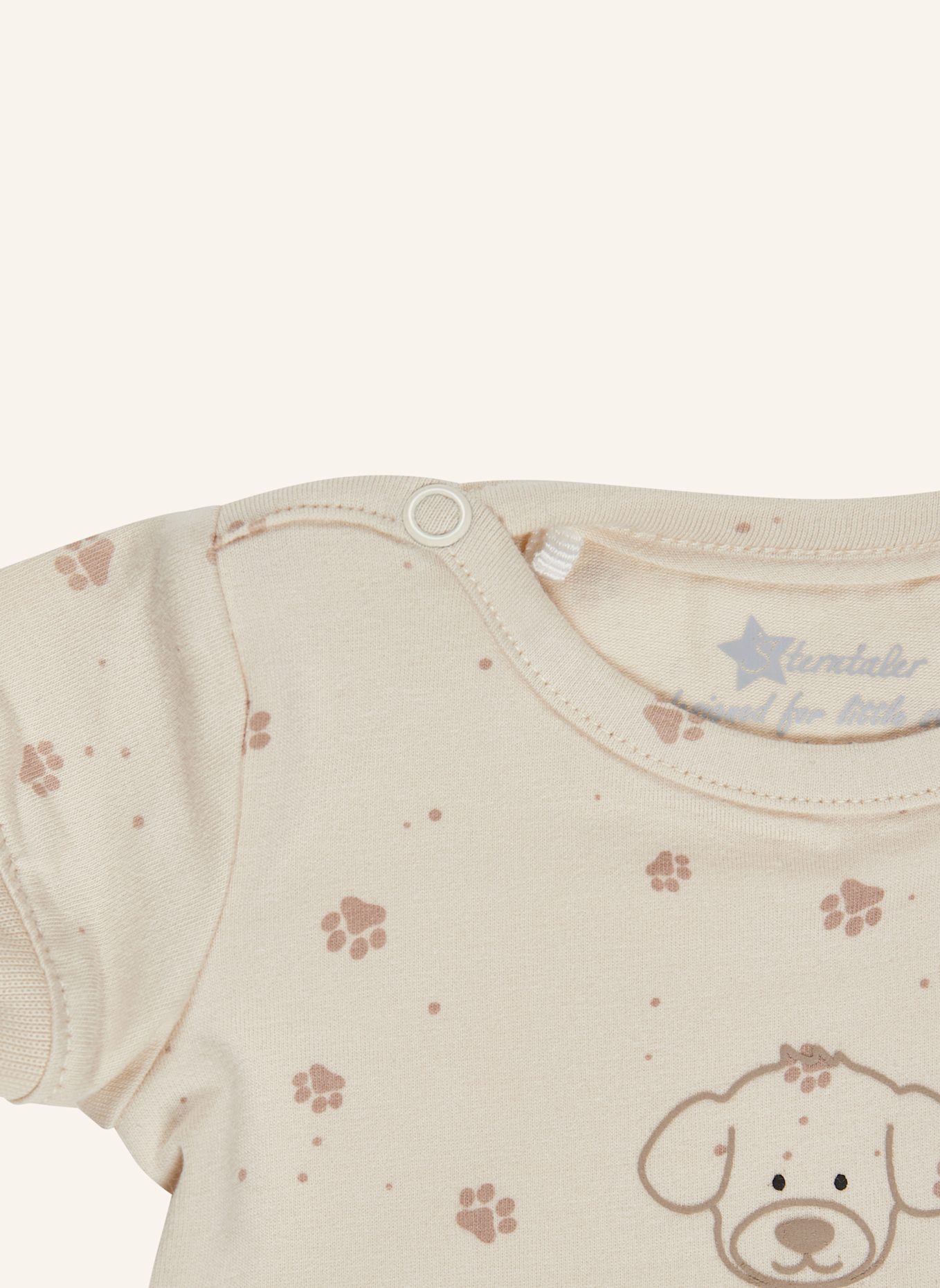 Sterntaler Kurzarm-Body Lucky: ECRU