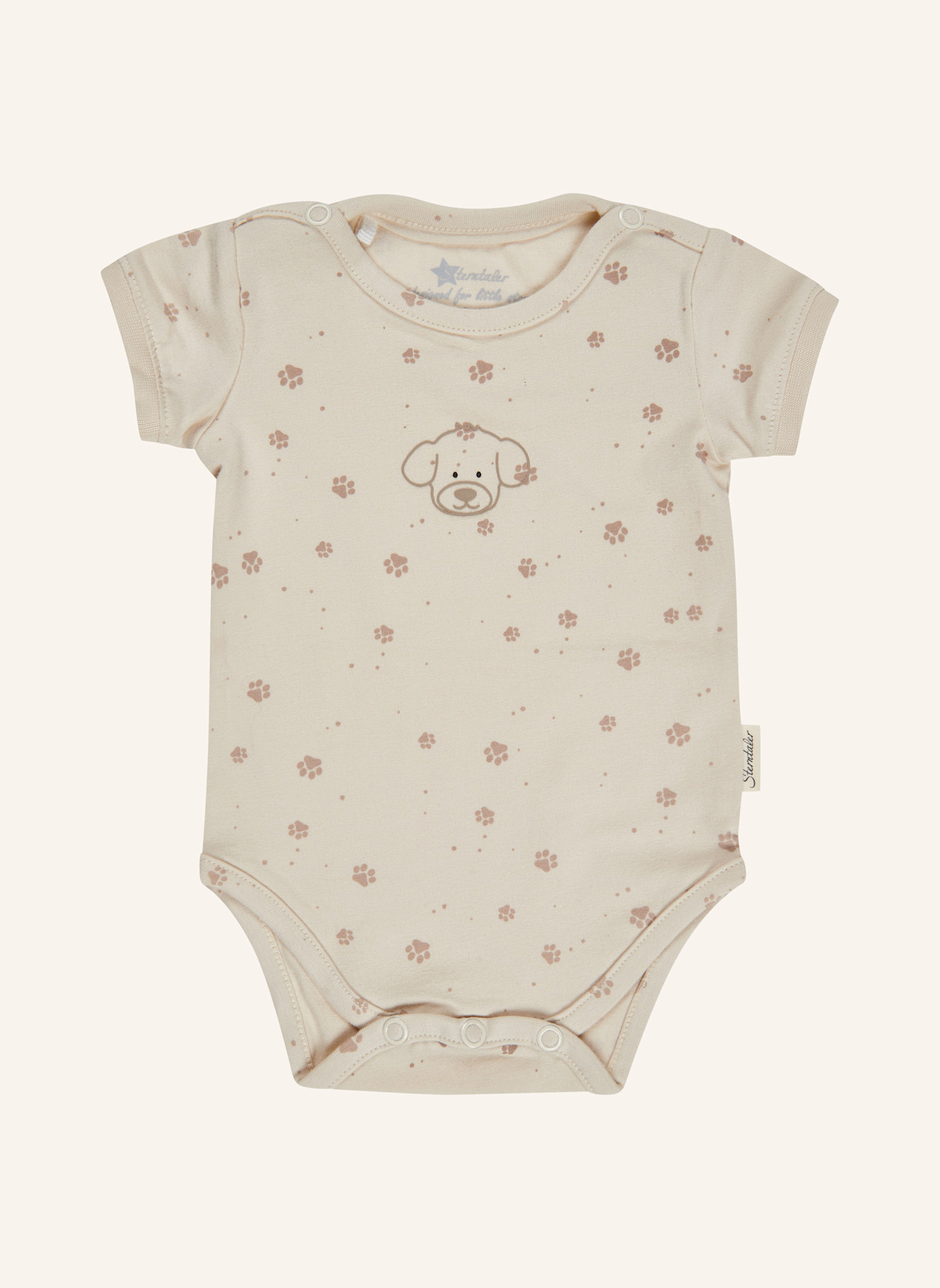 Sterntaler Kurzarm-Body Lucky: ECRU