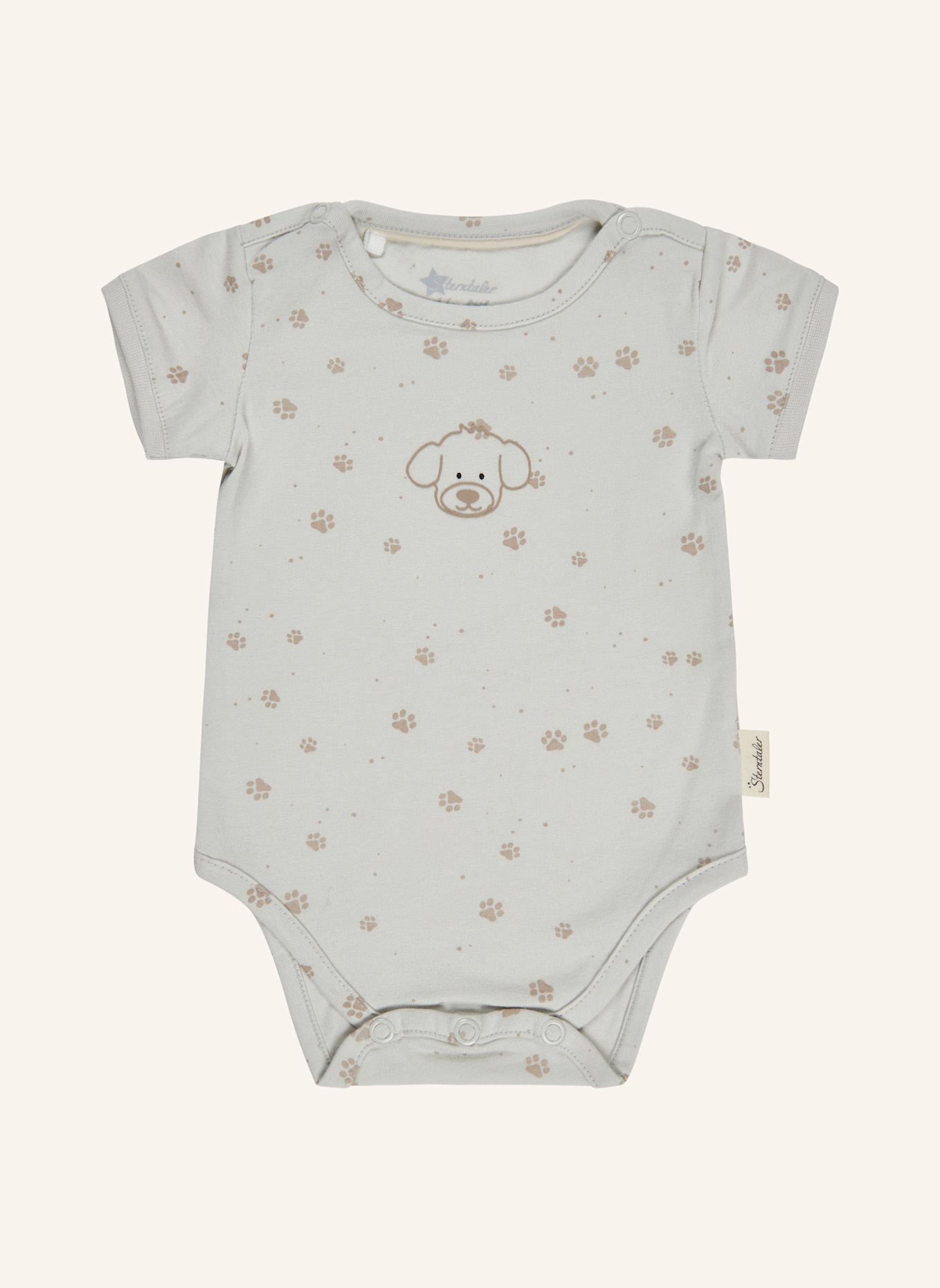 Sterntaler Kurzarm-Body Lucky: SILBER