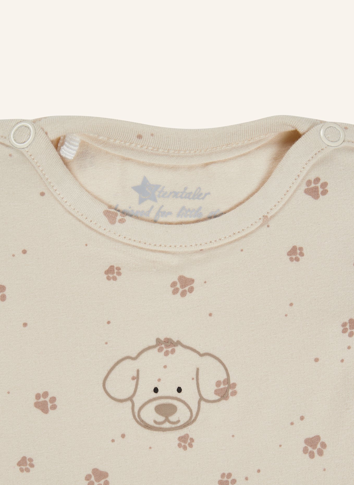 Sterntaler Kurzarm-Body Lucky: ECRU