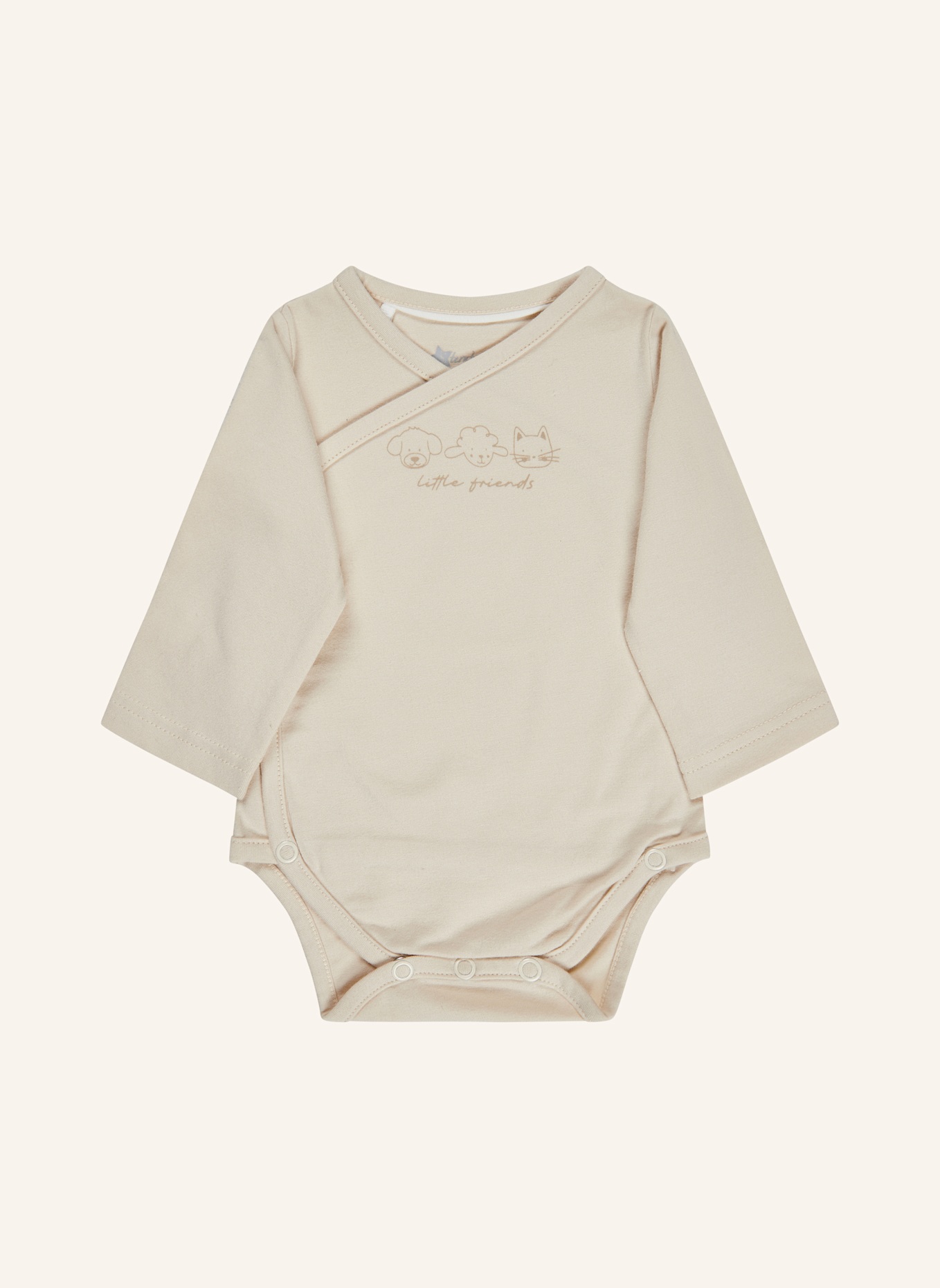 Sterntaler Langarm-Body friends: ECRU