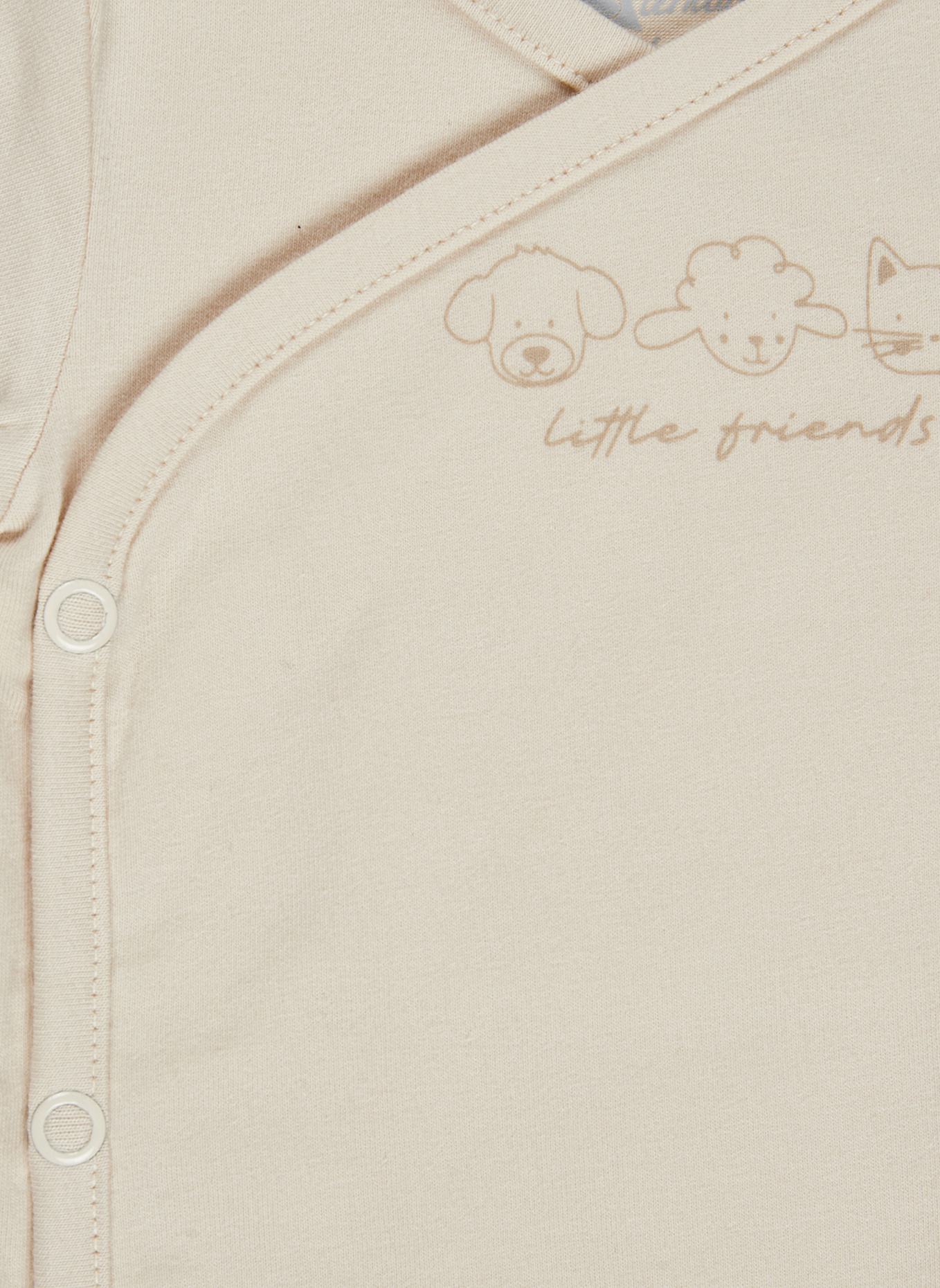 Sterntaler Langarm-Body friends: ECRU