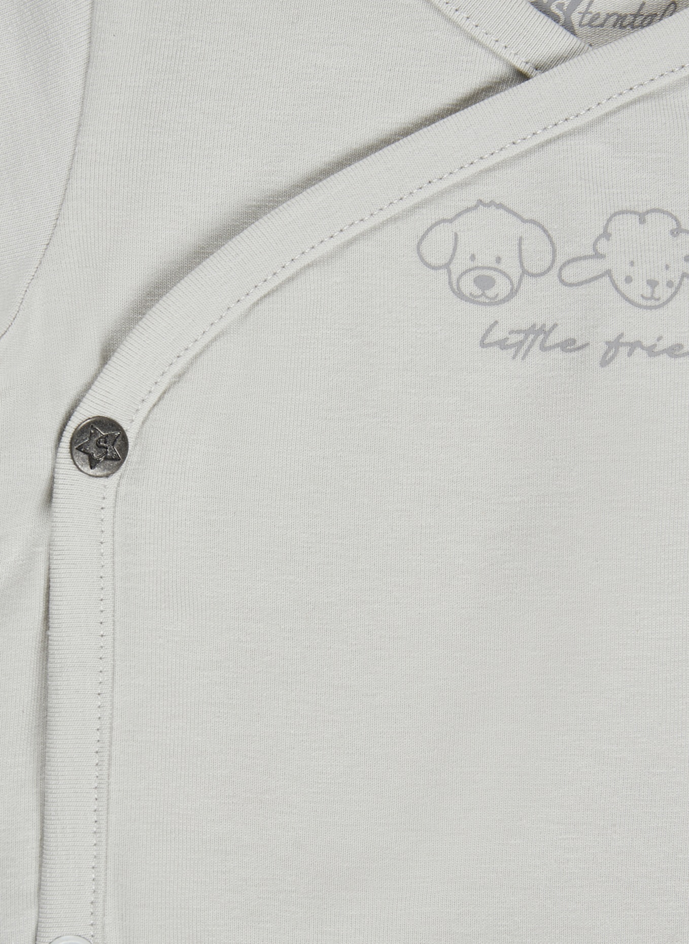 Sterntaler Langarm-Body friends: SILBER