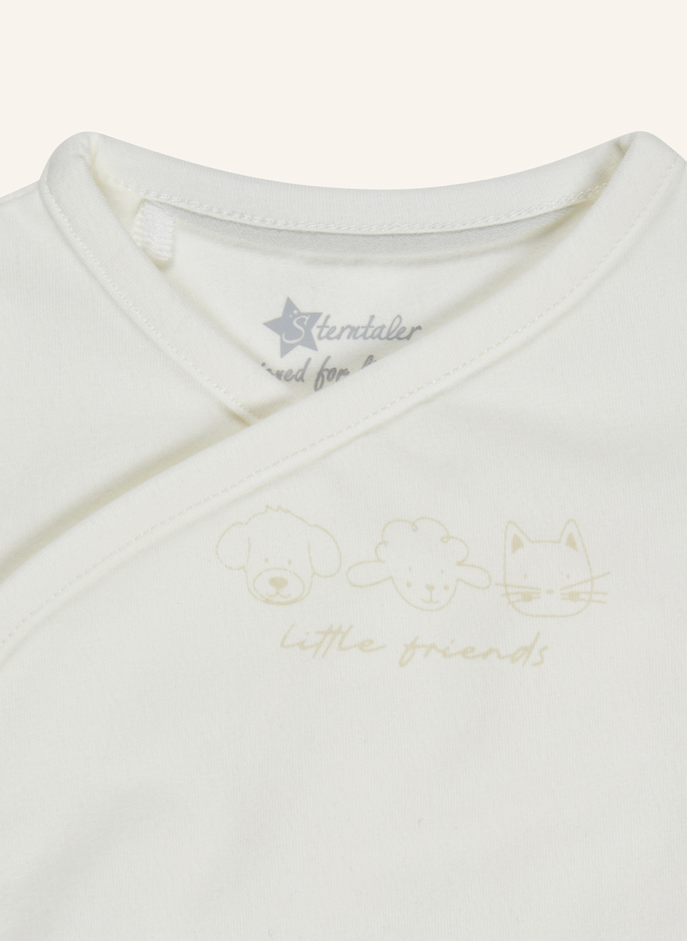 Sterntaler Langarm-Body friends: BEIGE